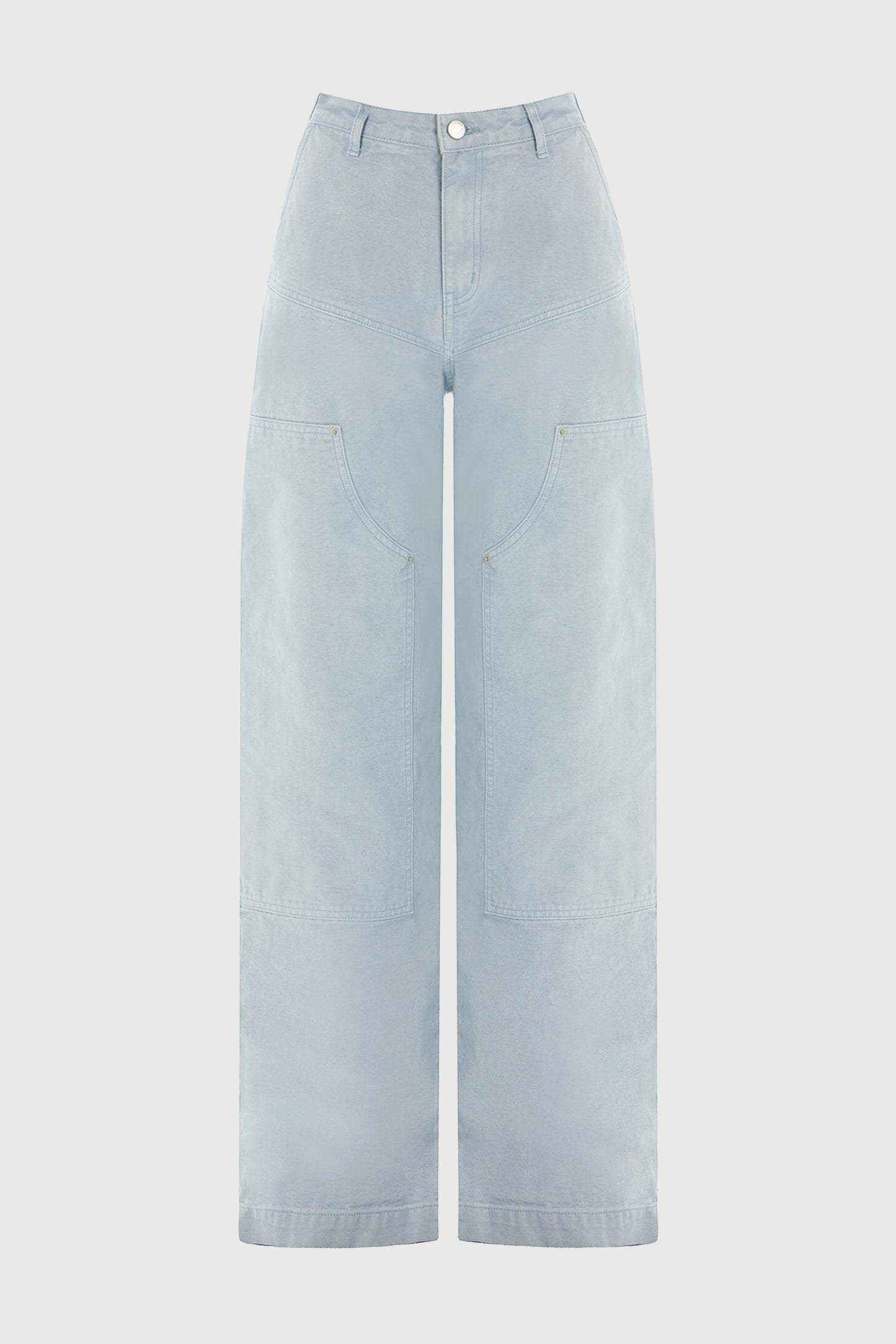 Patch Wide-Leg Denim Pants