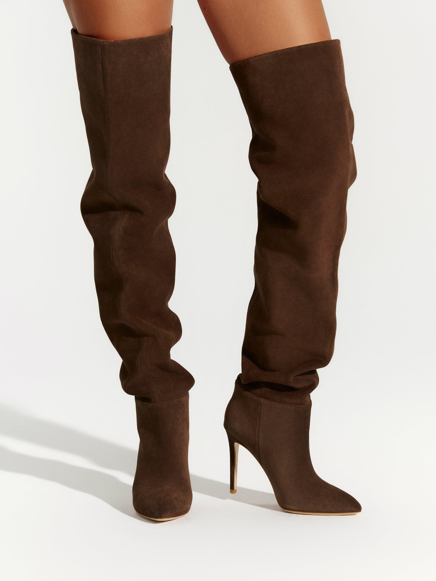 Suede Thigh High Boot