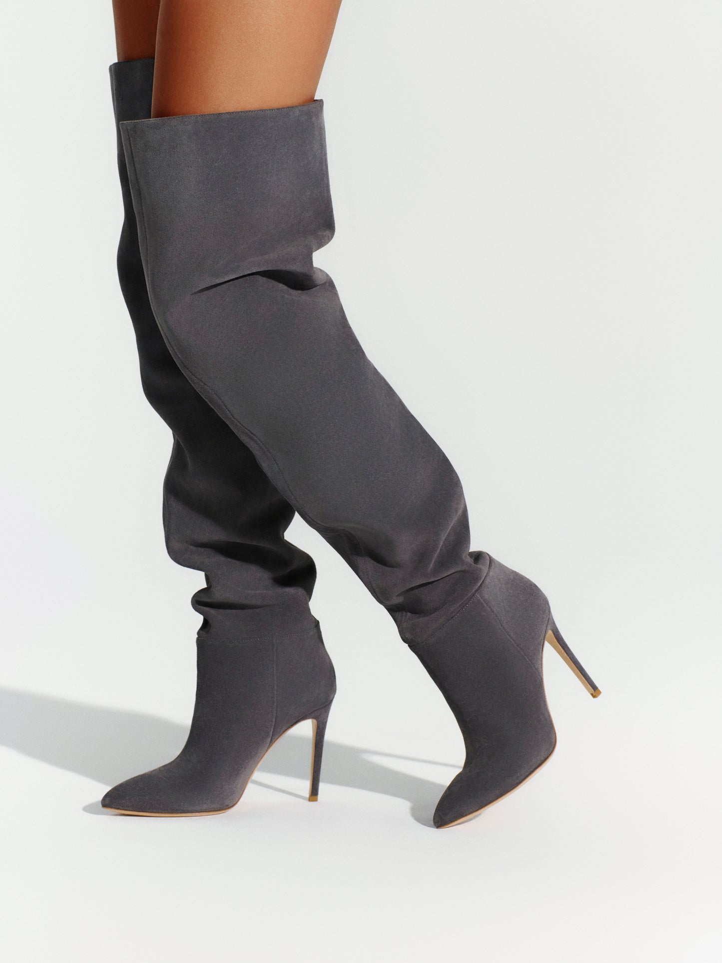 Suede Thigh High Boot