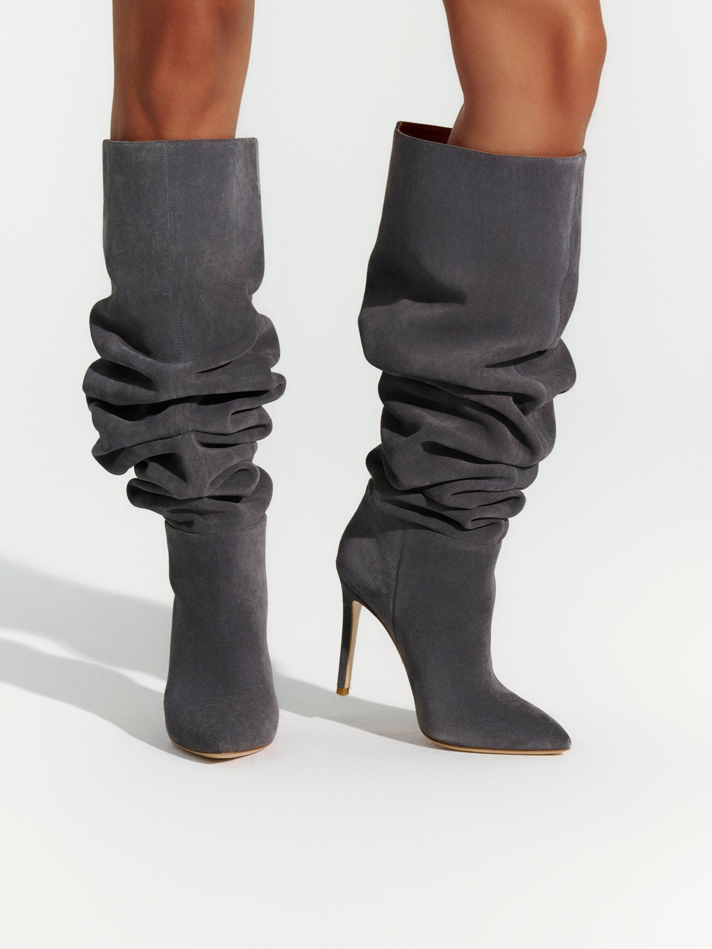 Suede Thigh High Boot