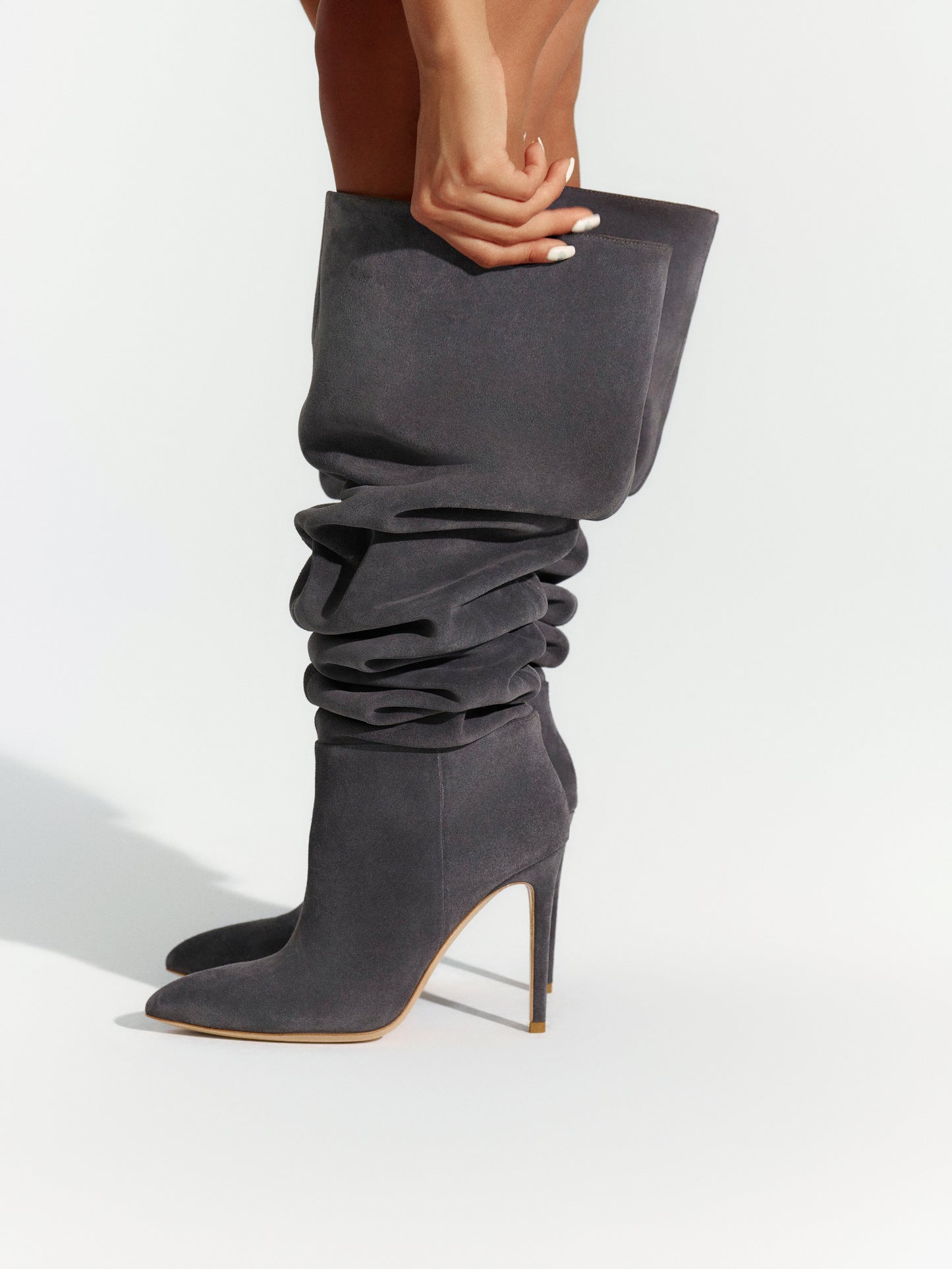 Suede Thigh High Boot