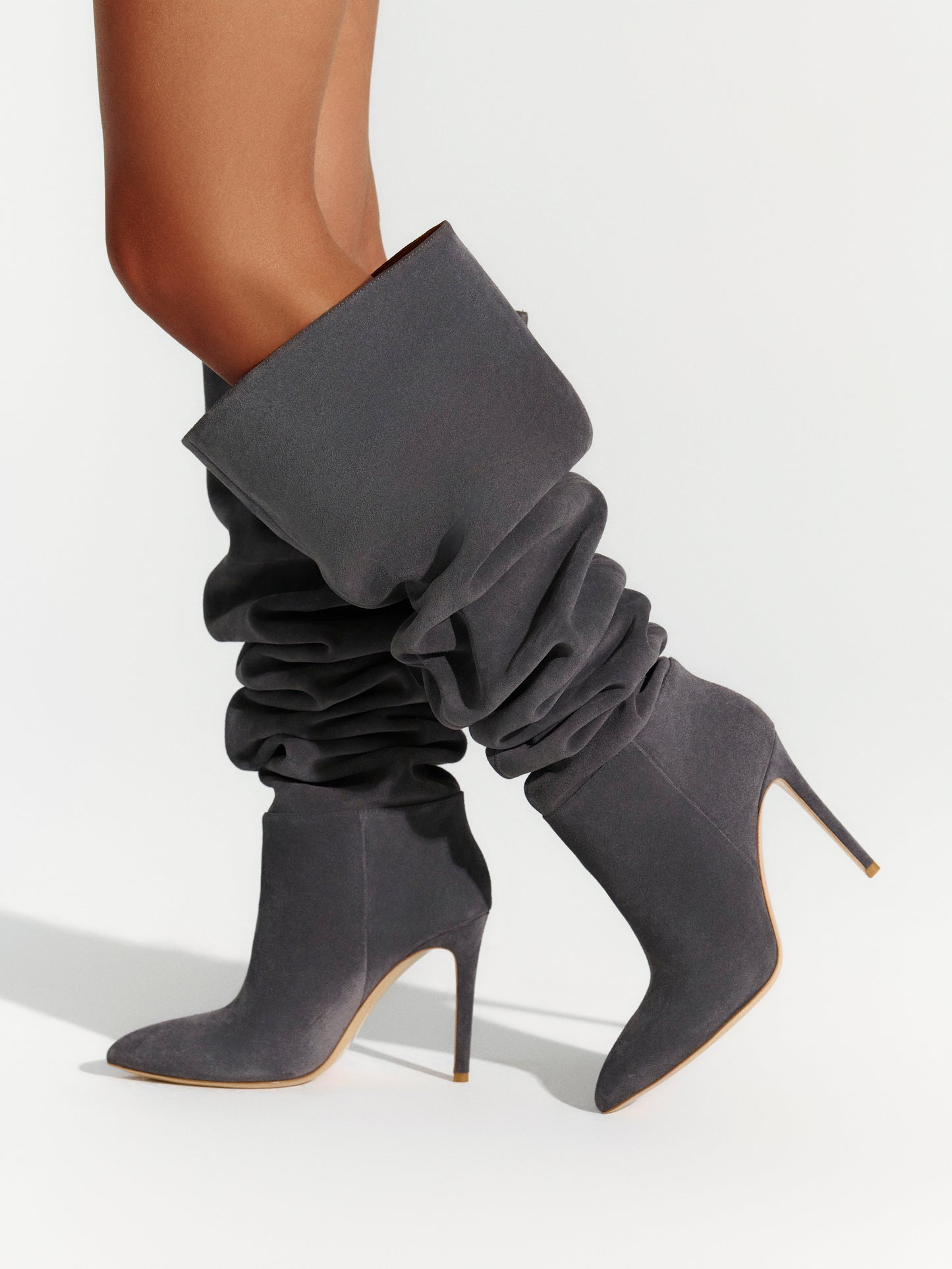 Suede Thigh High Boot