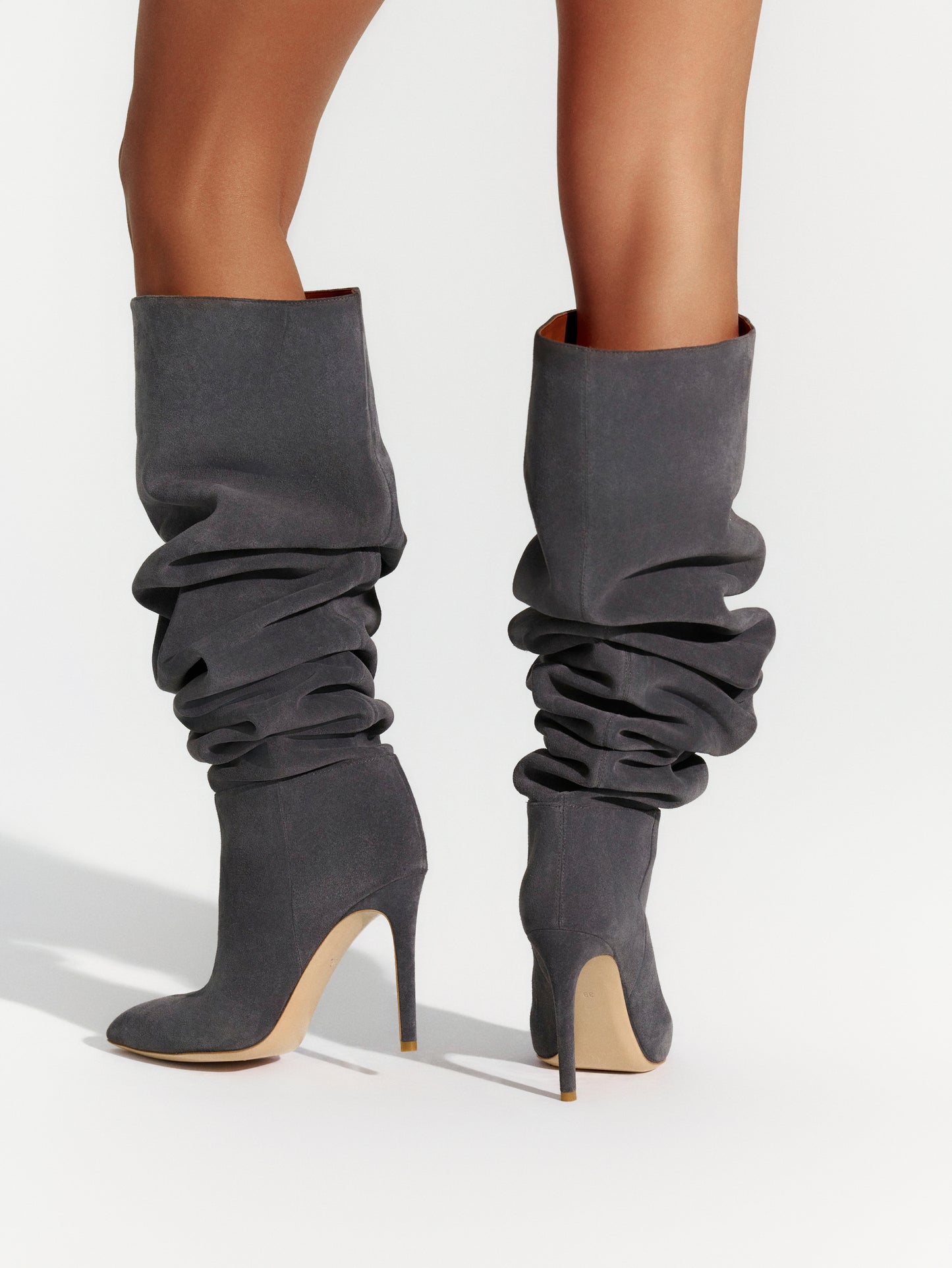 Suede Thigh High Boot