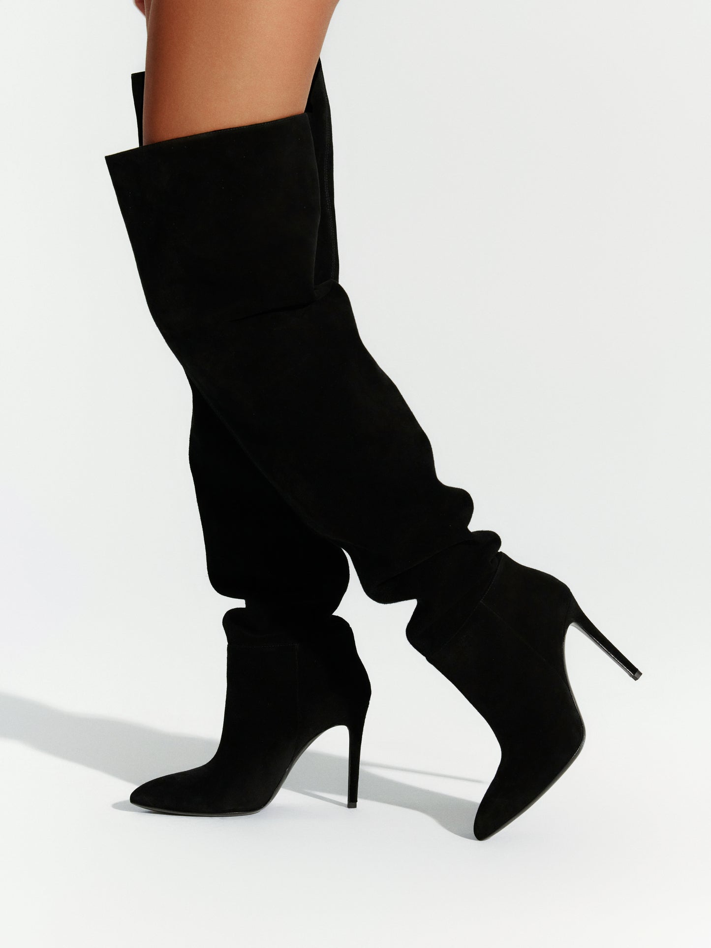 Suede Thigh High Boot