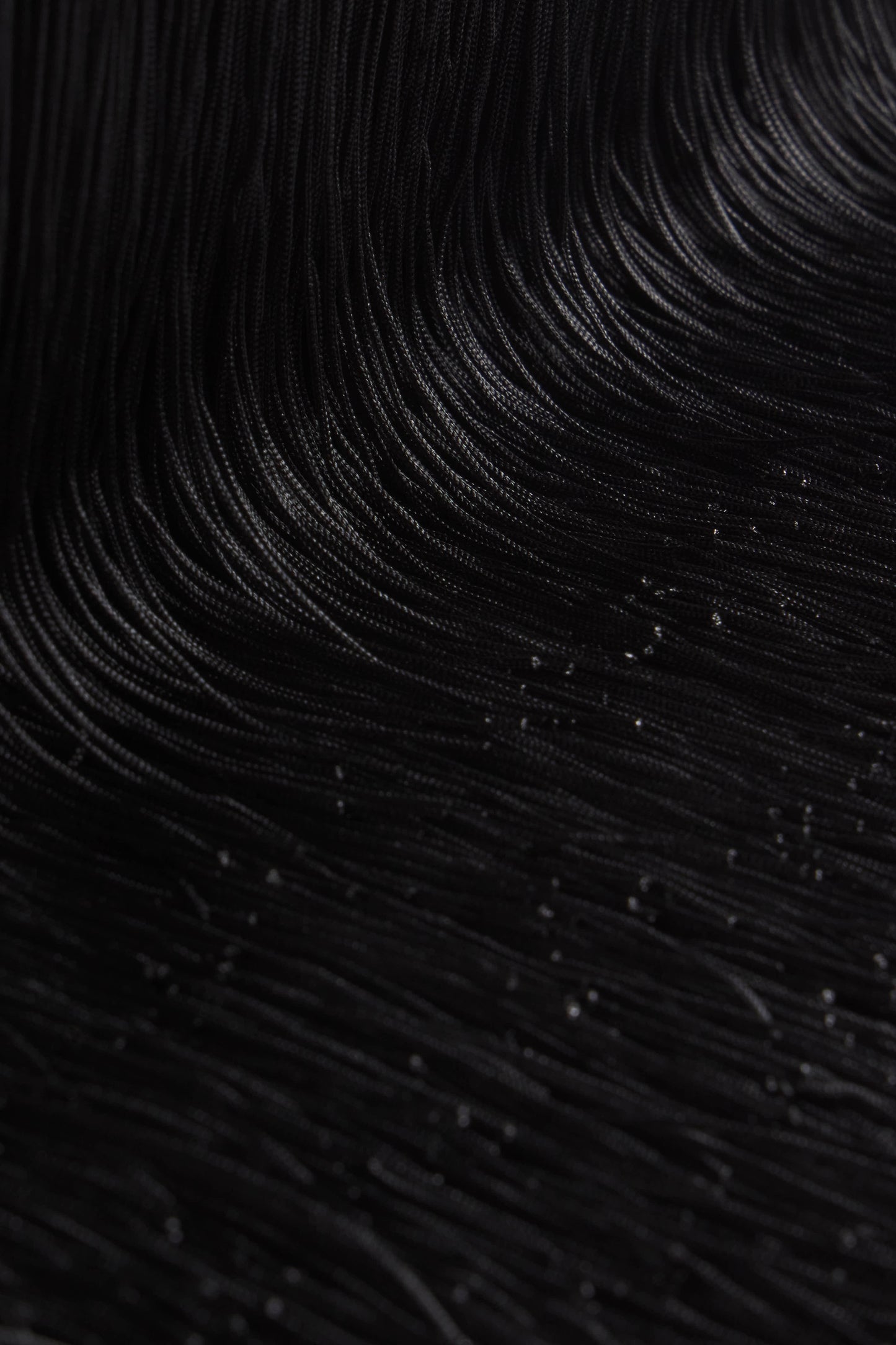 Black Fringe Statement Clutch