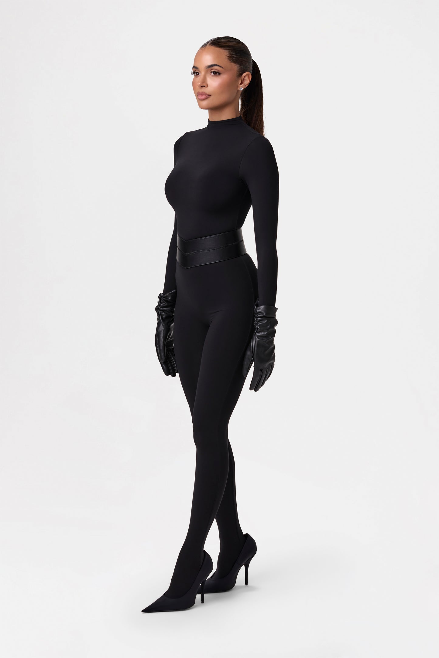 Vegan Leather V-Waist Belt