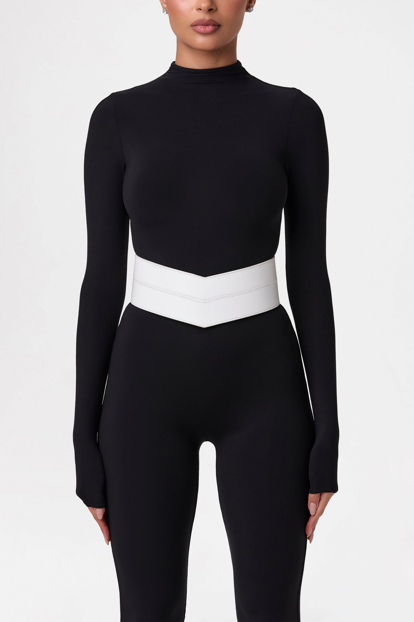Vegan Leather V-Waist Belt