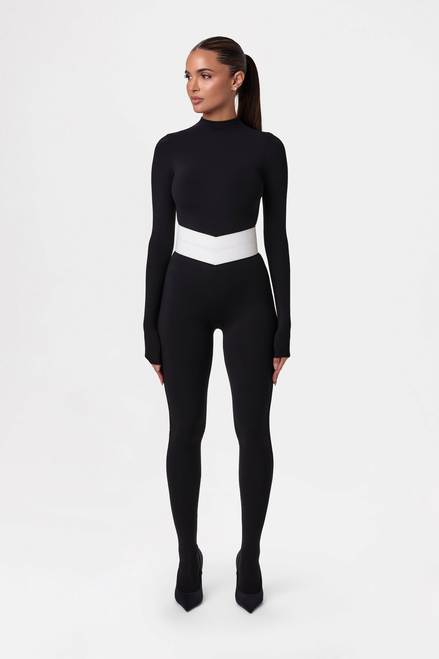 Vegan Leather V-Waist Belt