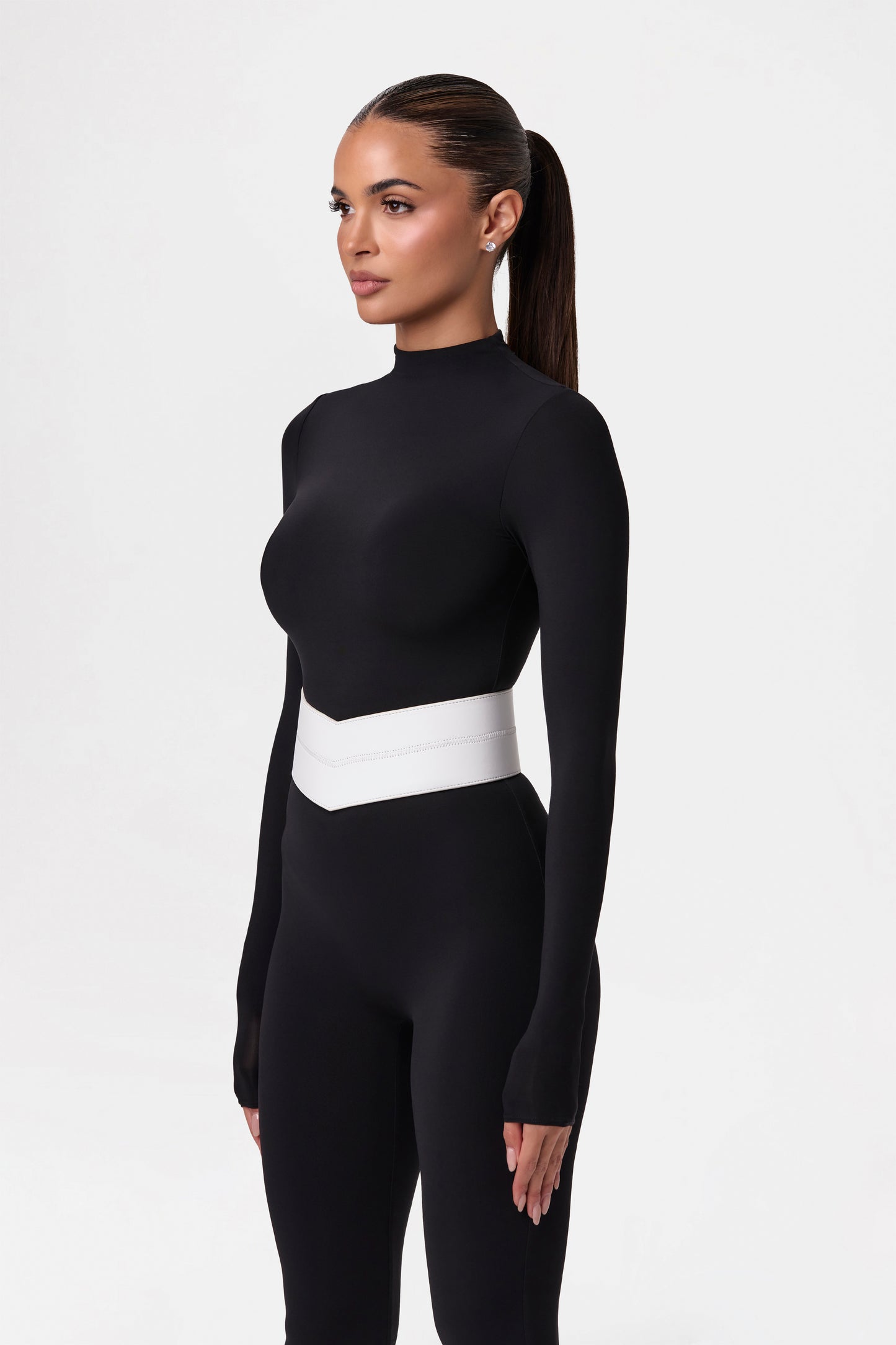 Vegan Leather V-Waist Belt