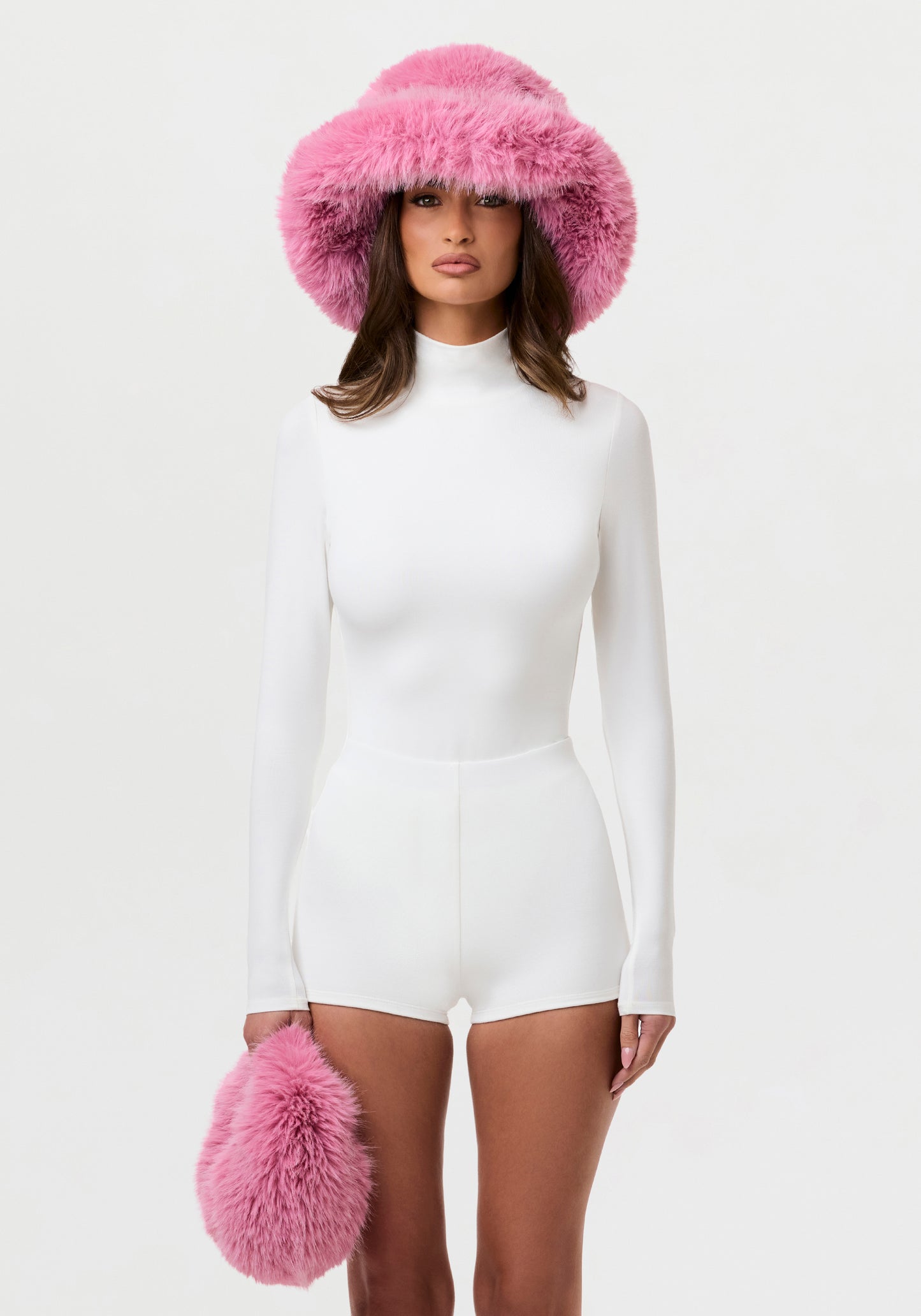 Faux Fur Oversized Bucket Hat