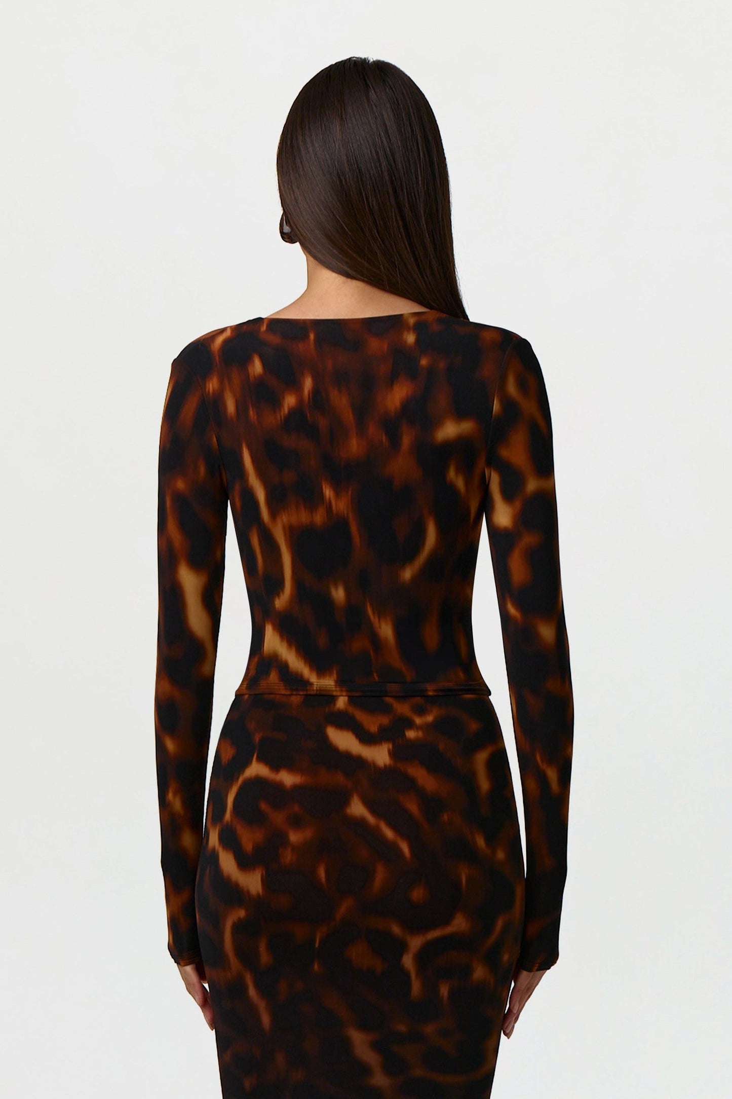 Bare Body Tortoise Cardigan Top