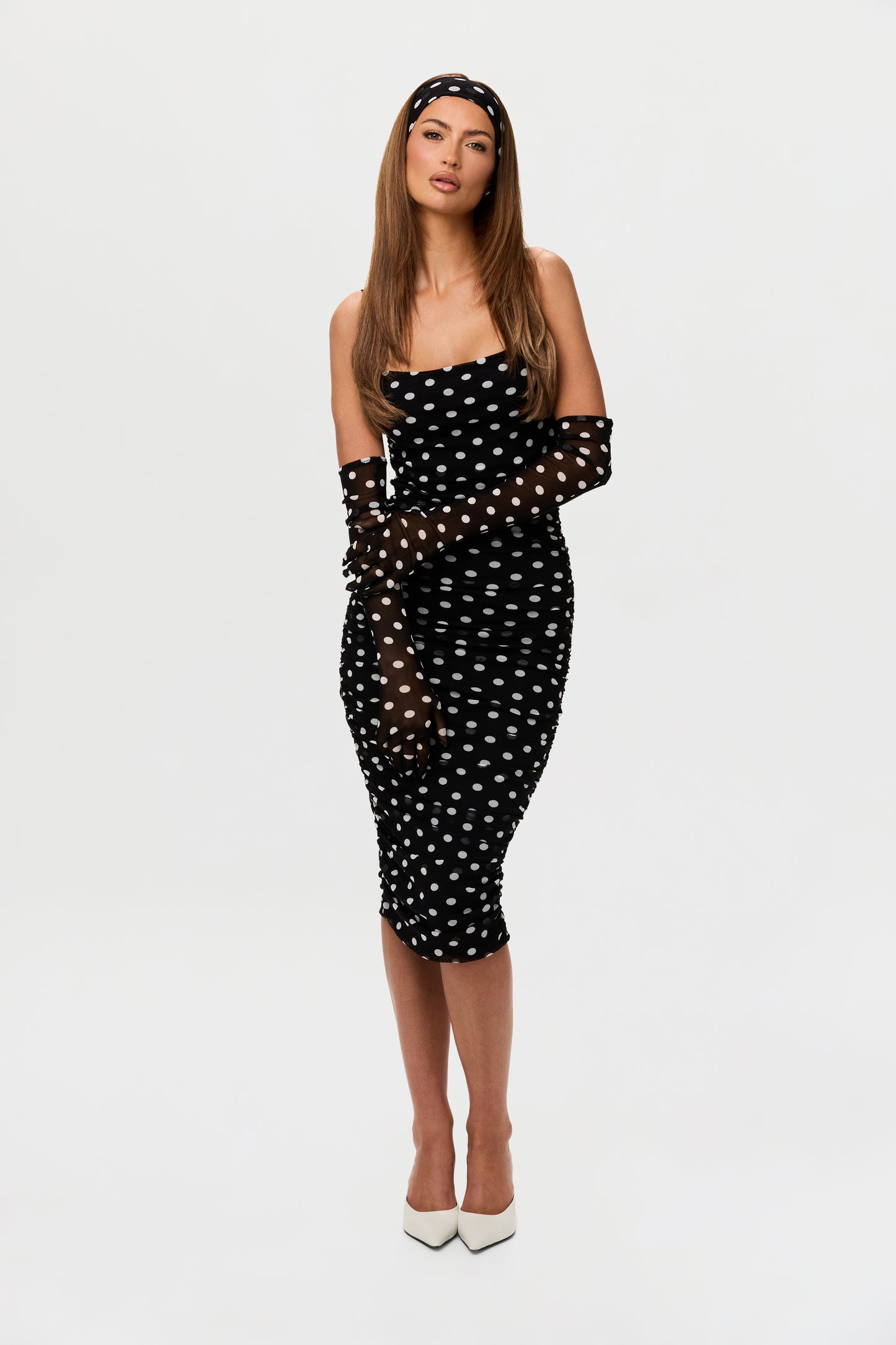 Mesh Print Gloves
