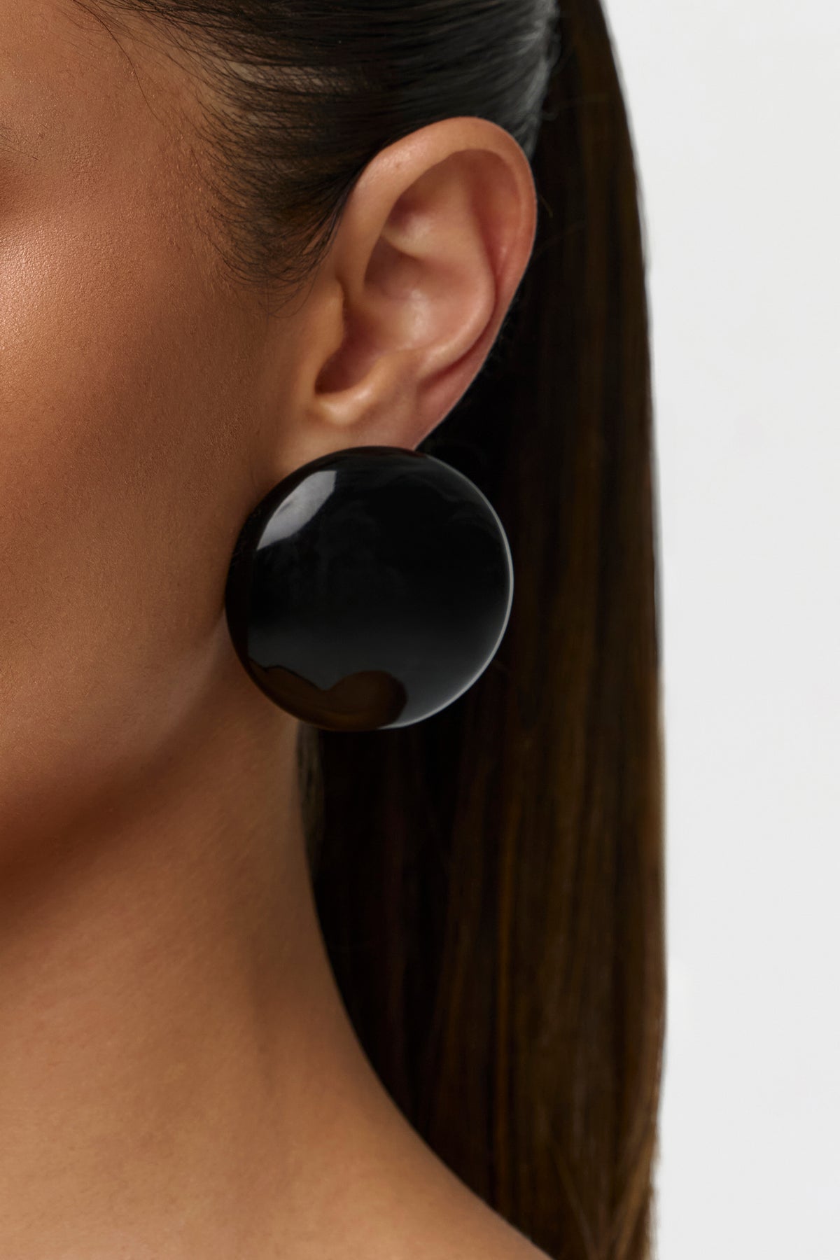 Resin Round Earrings