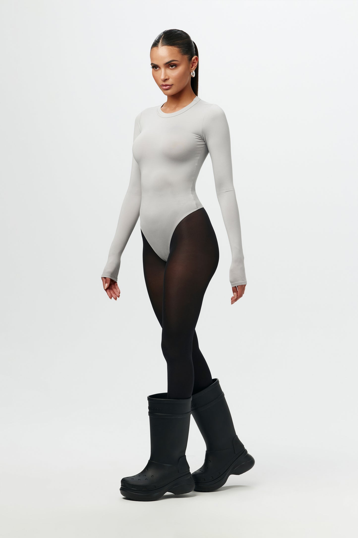 Bare Crewneck Long Sleeve Bodysuit