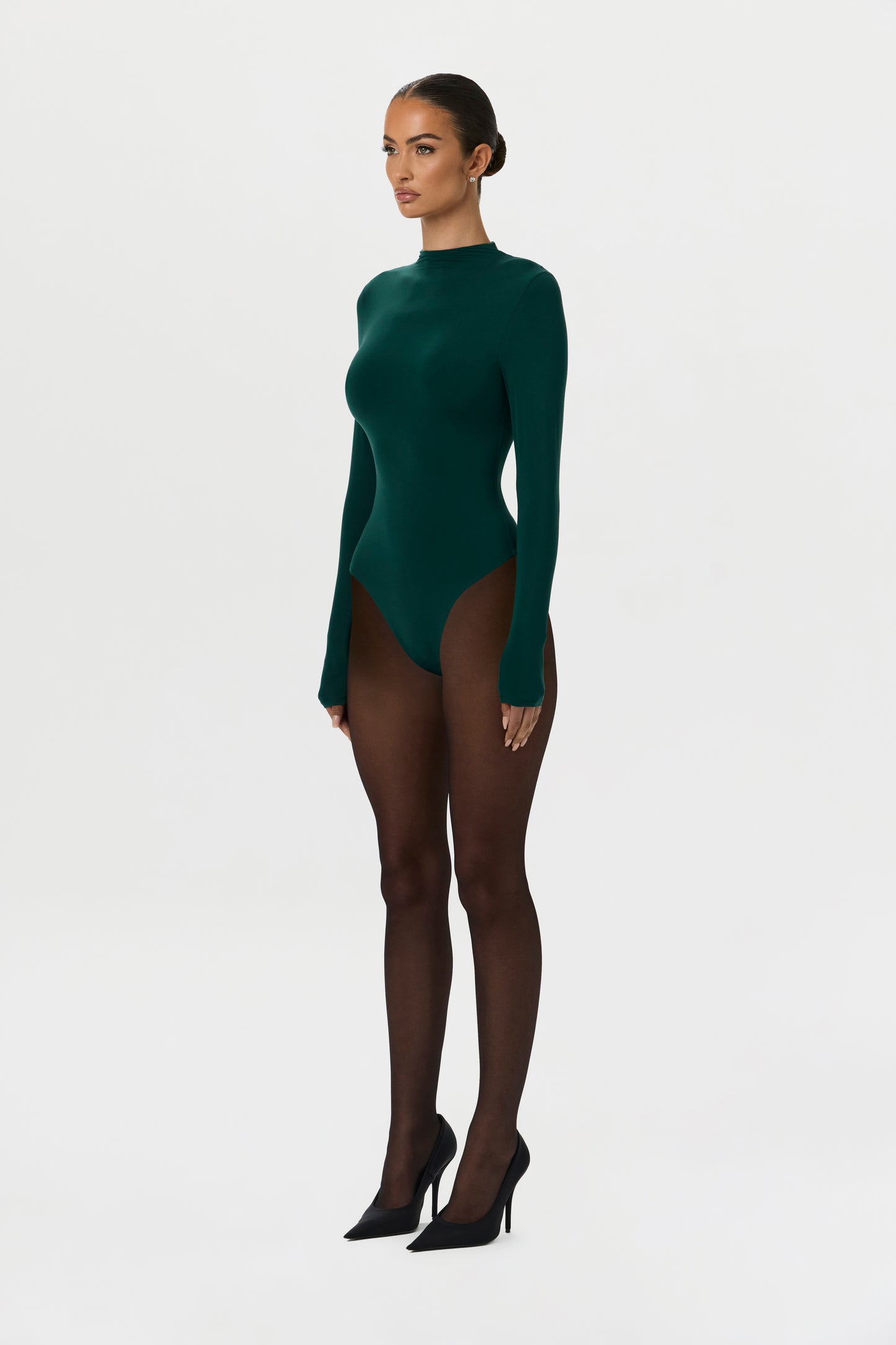 Naked Mock Neck Bodysuit