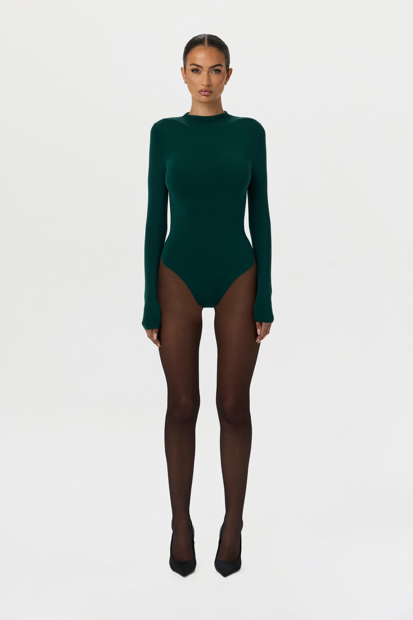 Naked Mock Neck Bodysuit