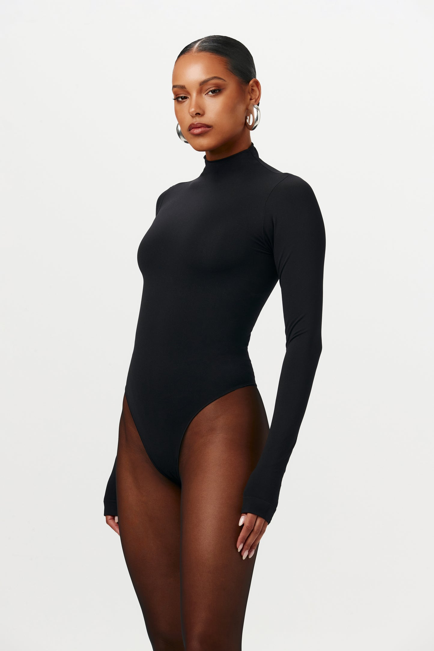 Seamless Mock Neck Bodysuit