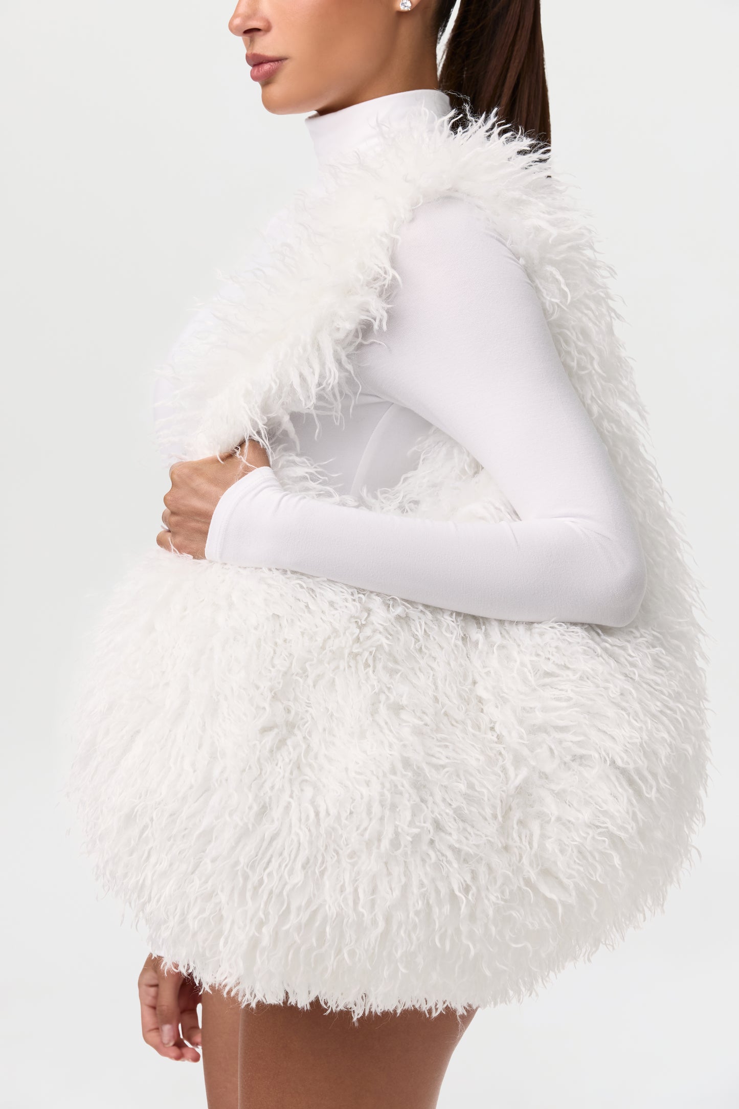 Faux Fur Plush Shoulder Bag