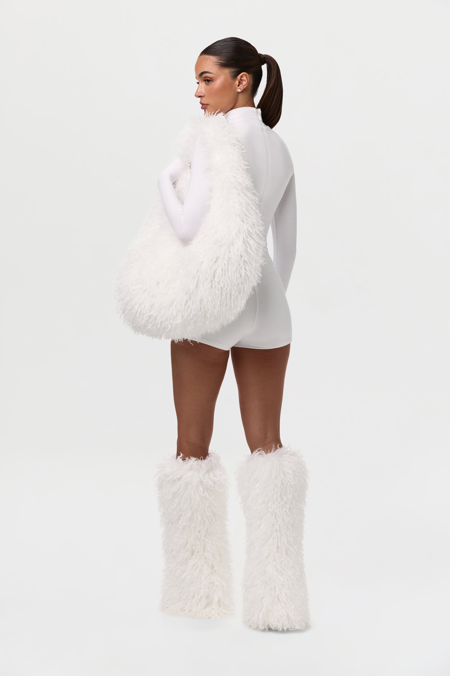 Faux Fur Plush Shoulder Bag