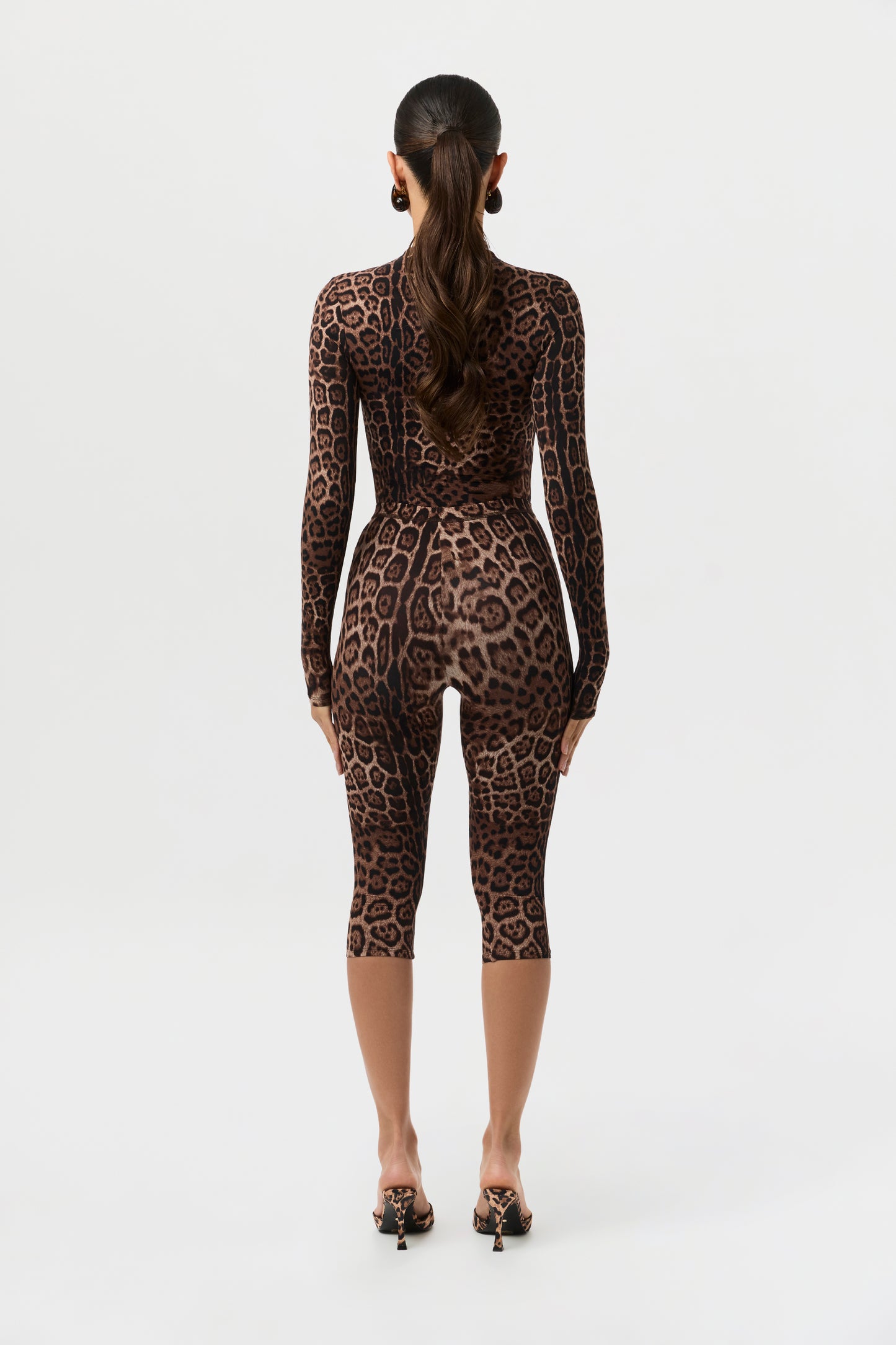 Naked Print Capri Leggings