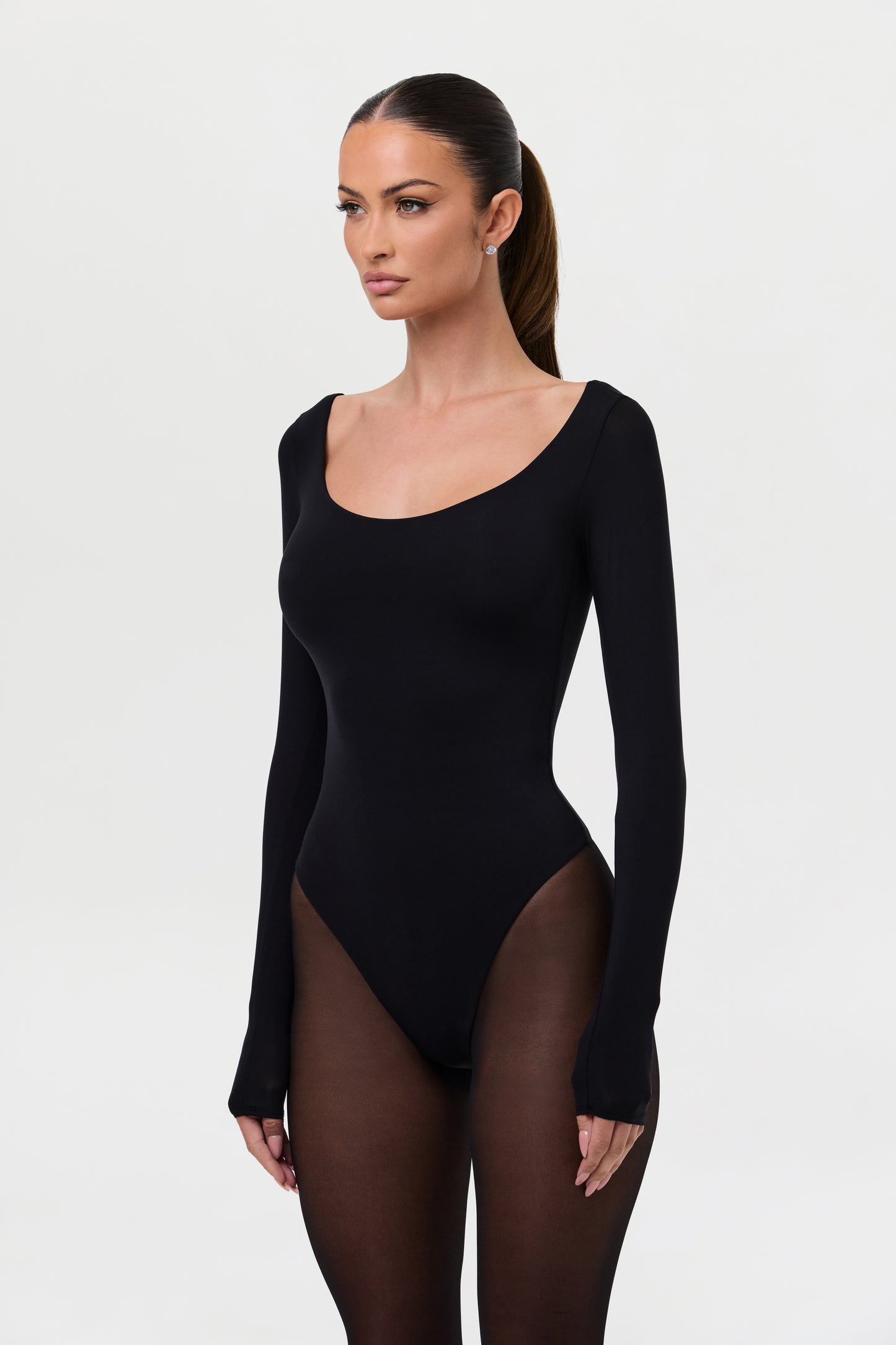 Naked Scoop Neck Bodysuit