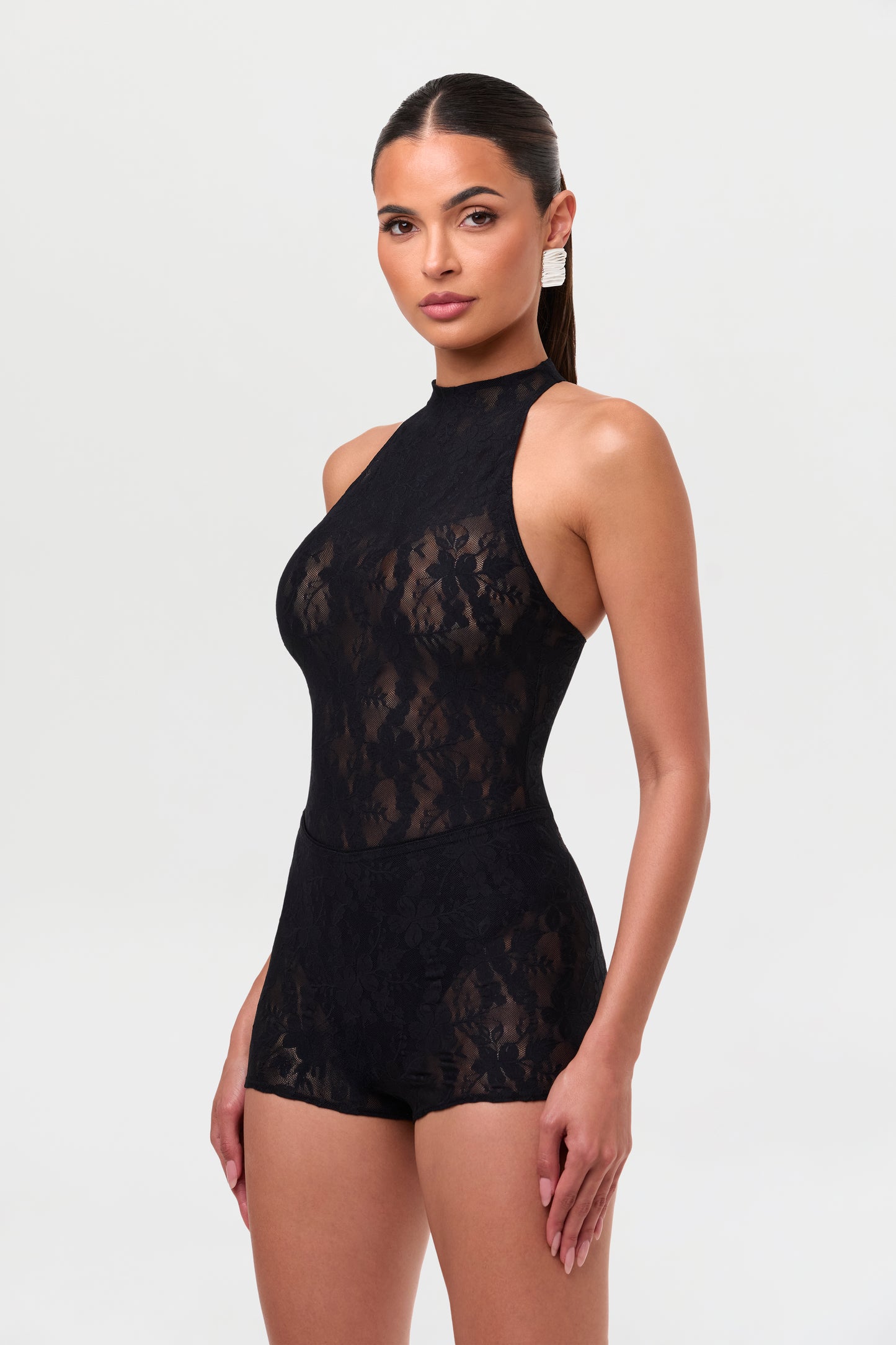Stretch Lace Hot Pants