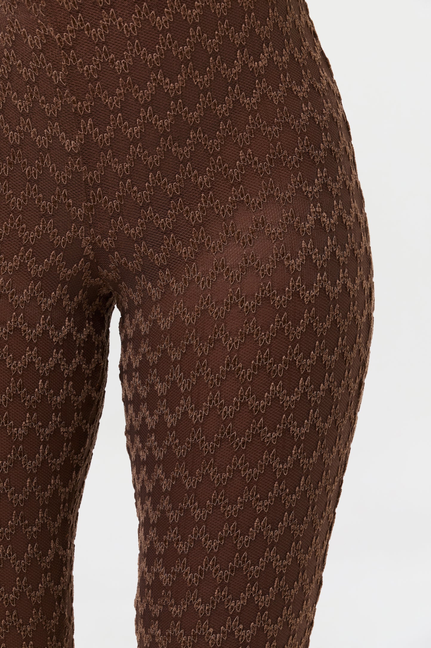 Velvet Mesh Bootcut Pant