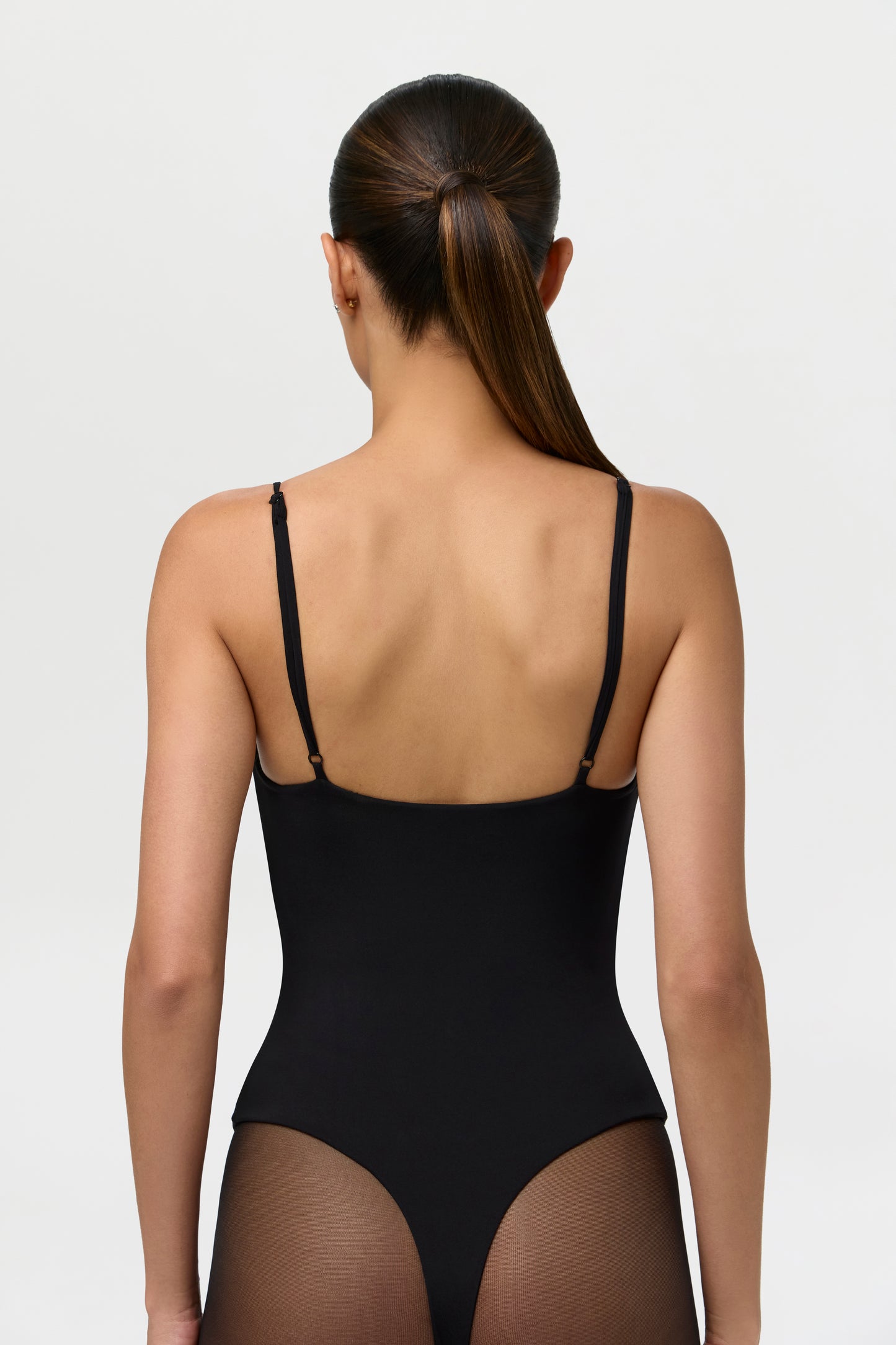 Black Naked Lace Balconette Bodysuit