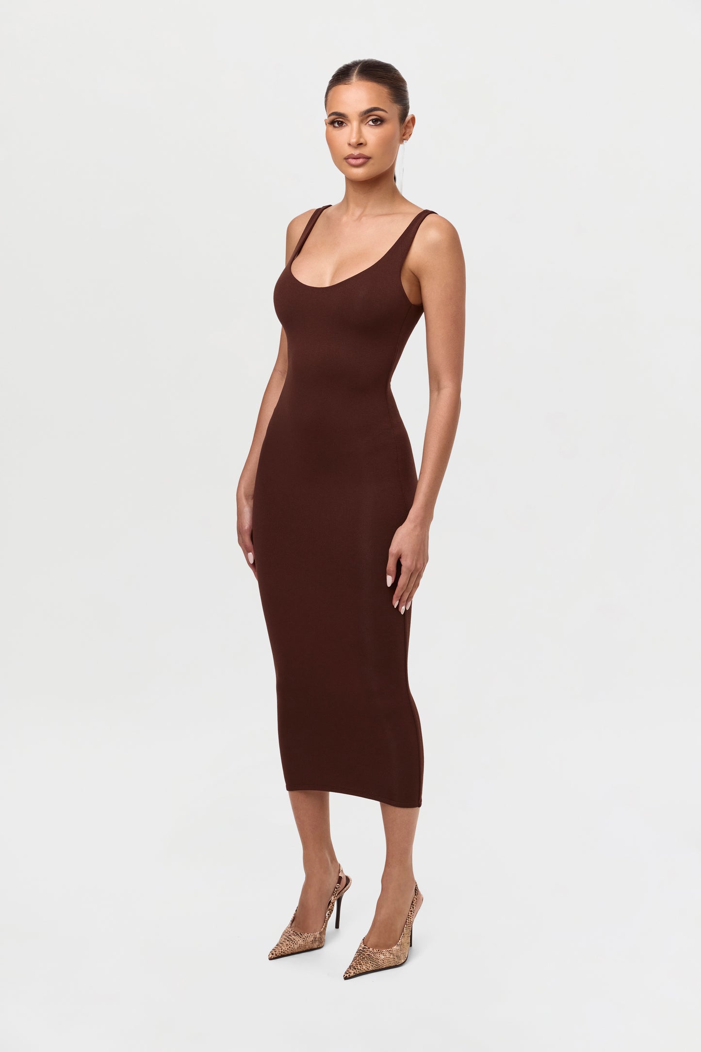 NW Sculpt Tank Midi Dress