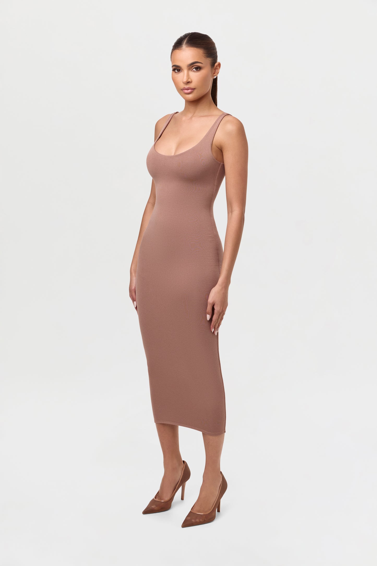 NW Sculpt Tank Midi Dress