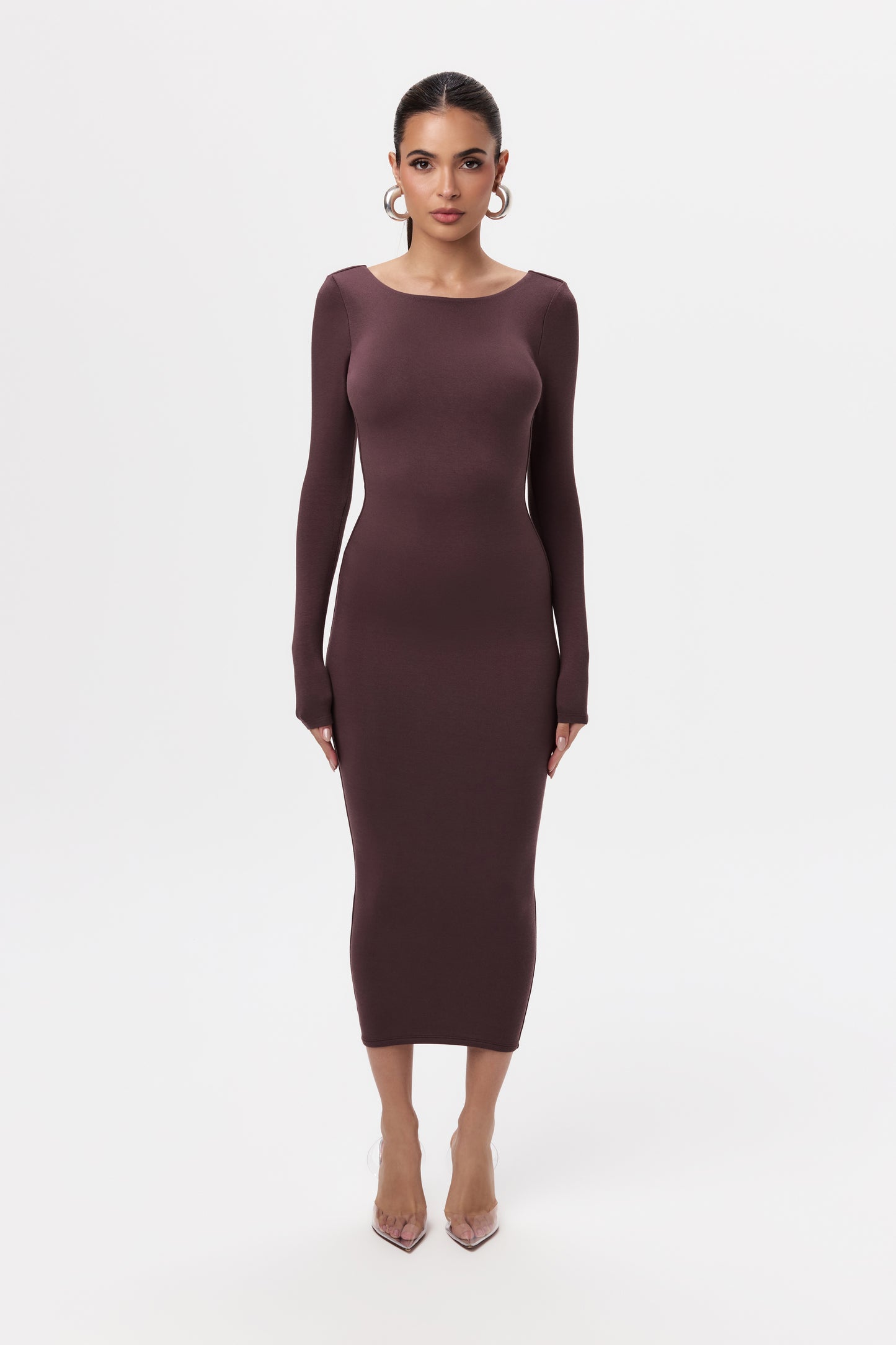 NW Open Back Midi Dress