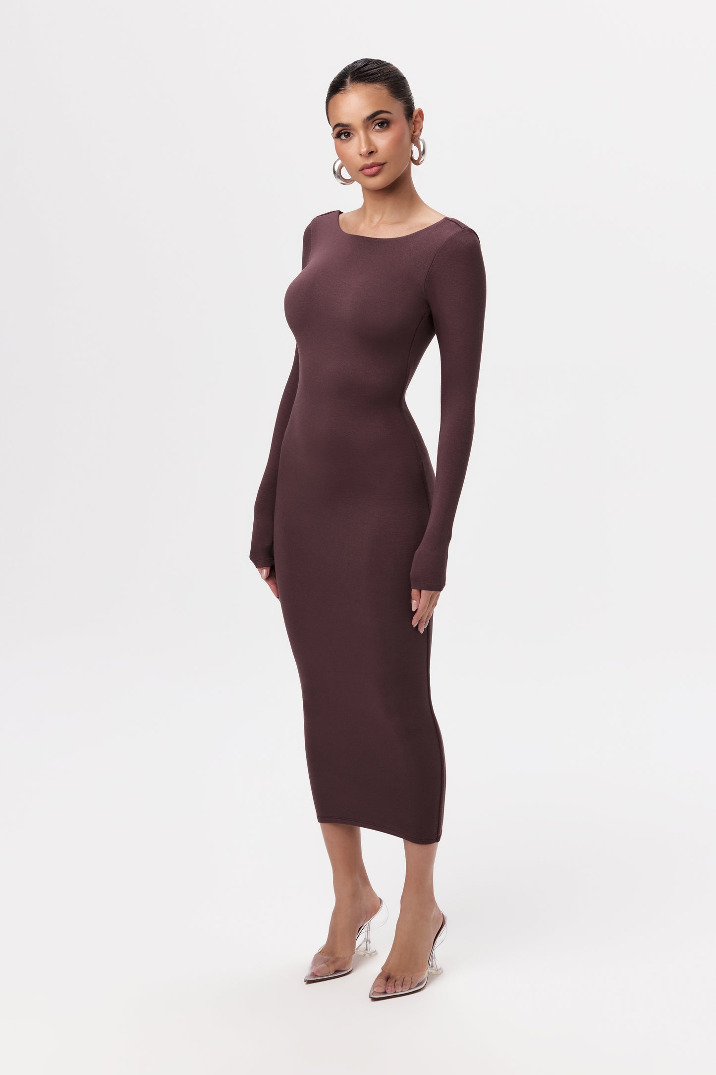 NW Open Back Midi Dress