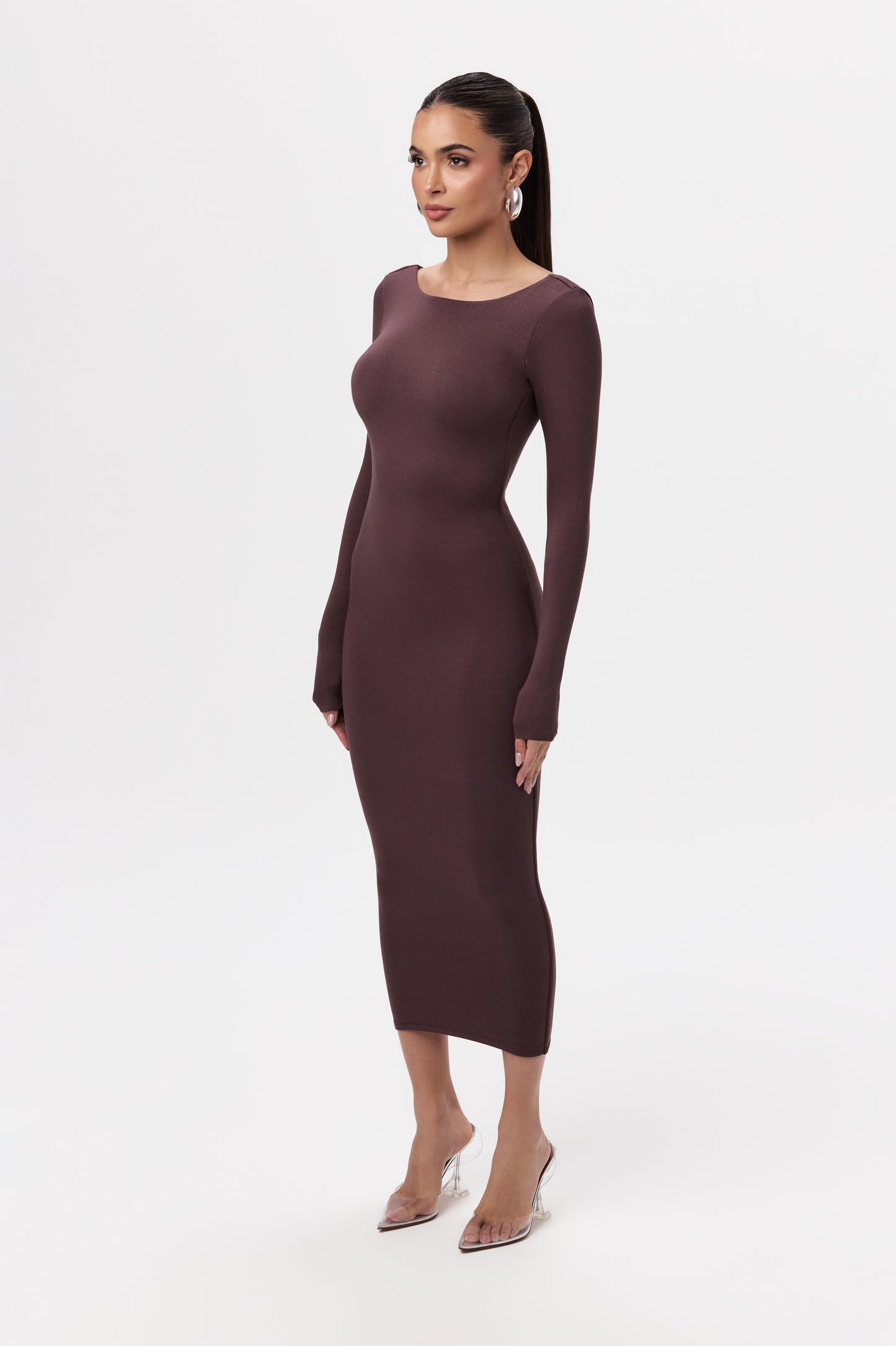 NW Open Back Midi Dress