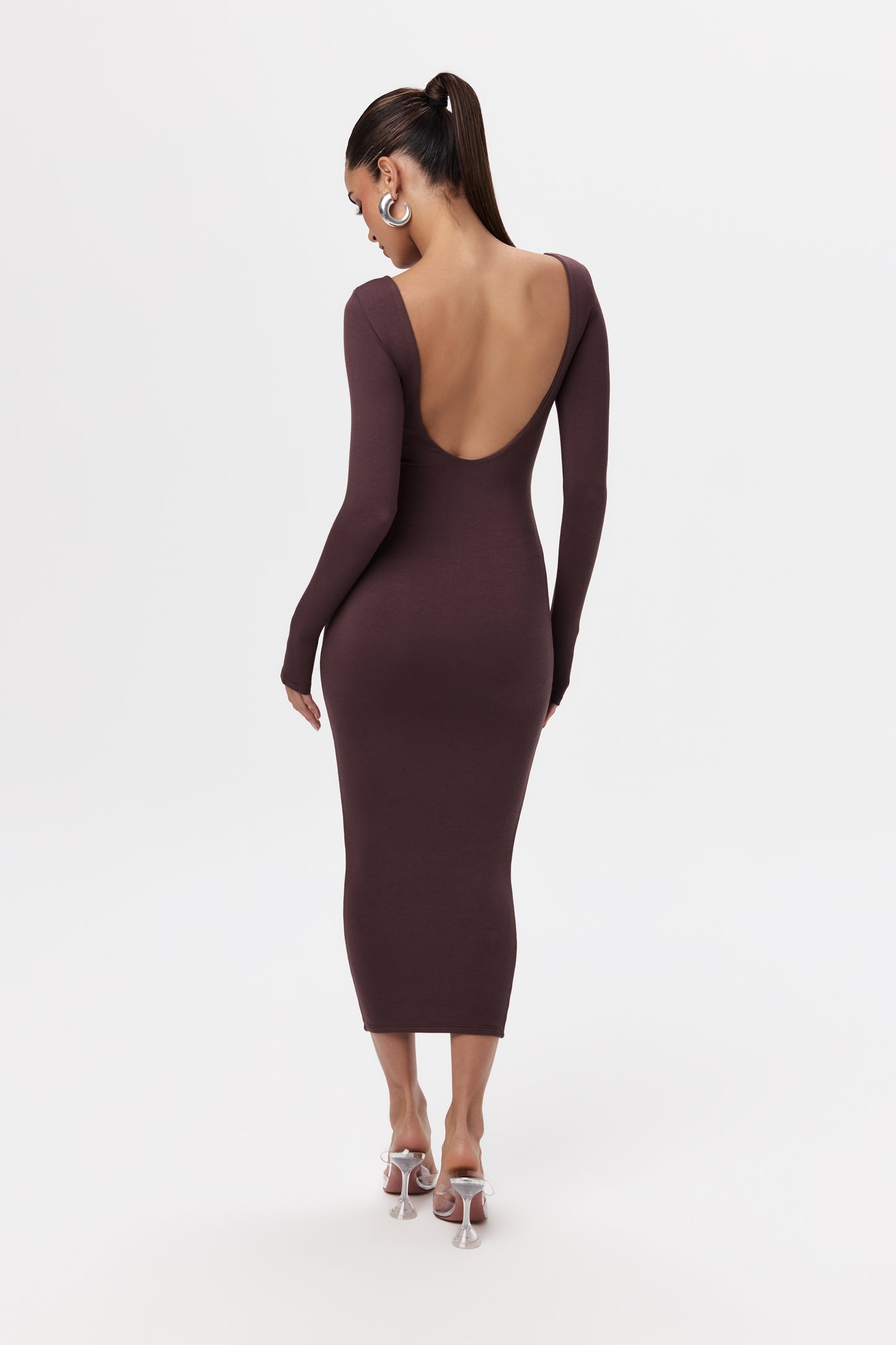 NW Open Back Midi Dress