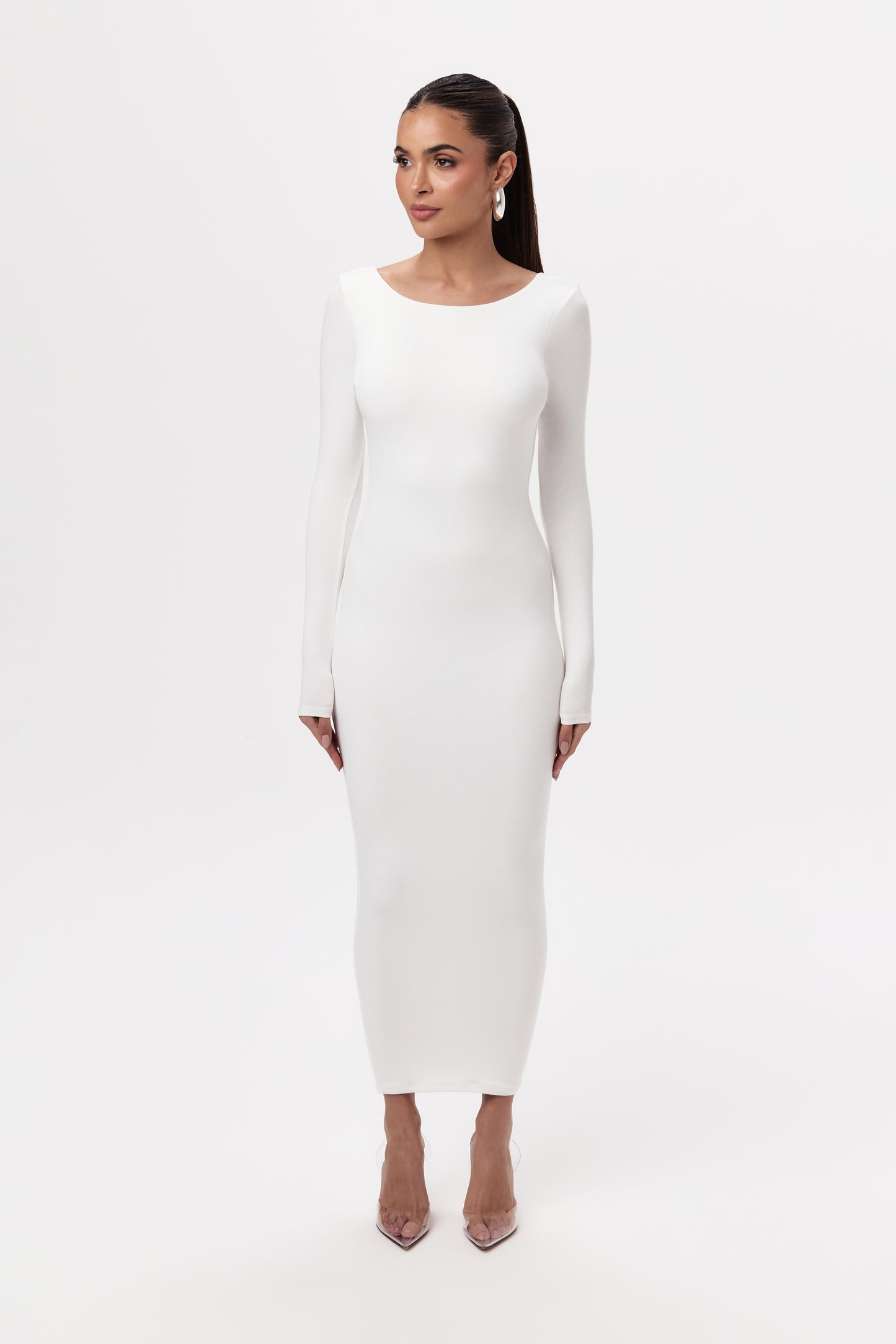 NW Open Back Midi Dress