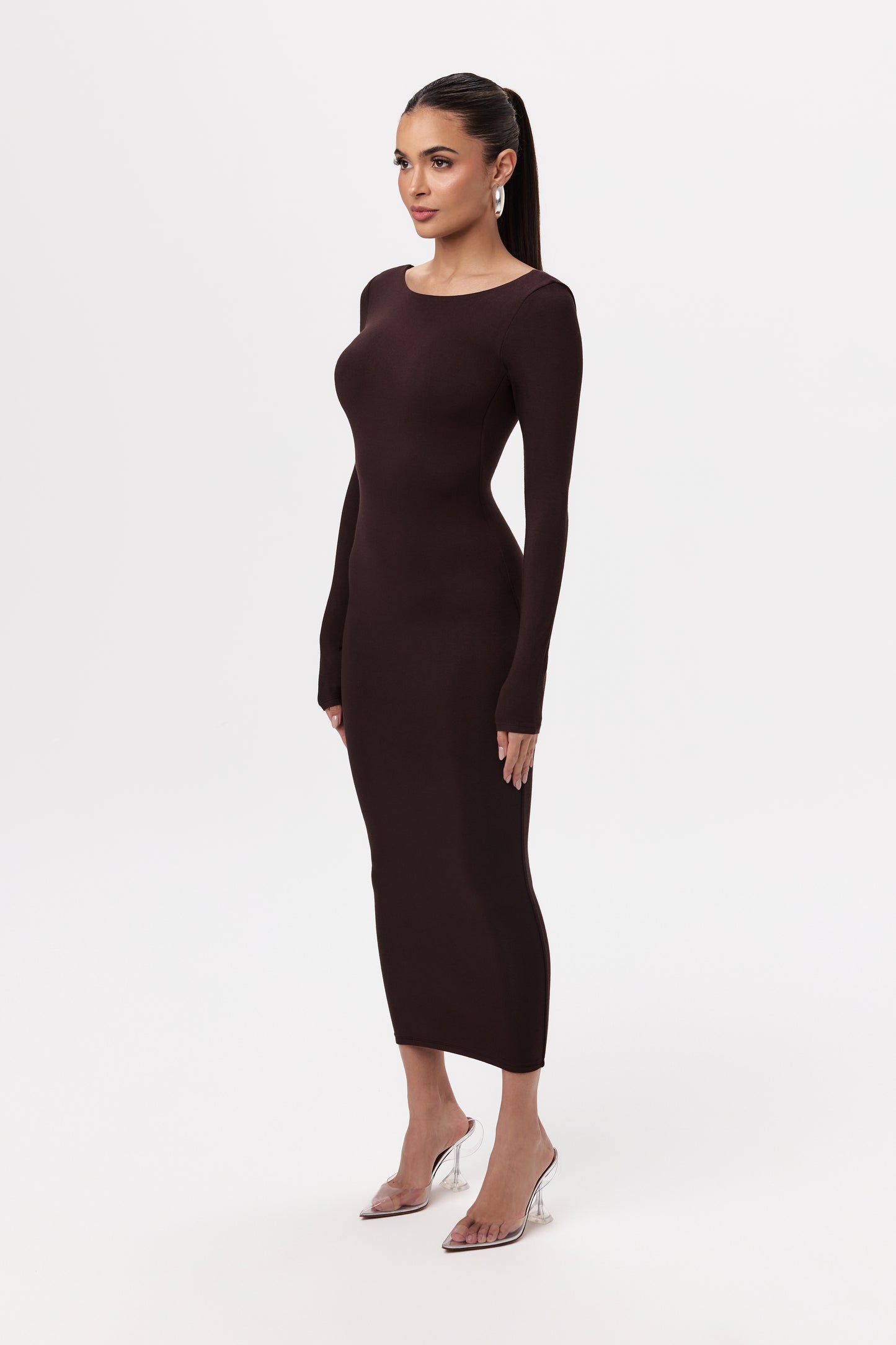 NW Open Back Midi Dress