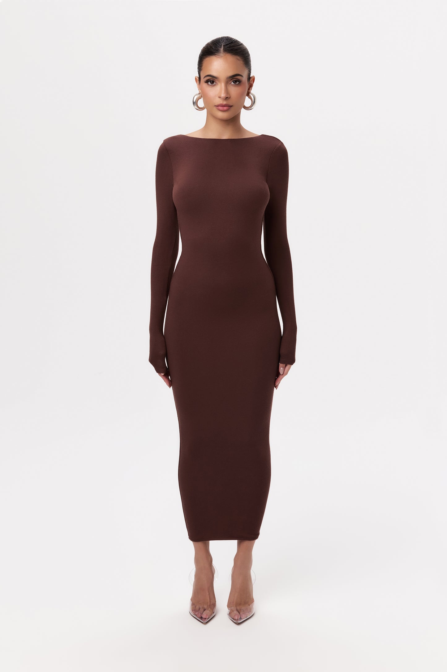 NW Open Back Midi Dress