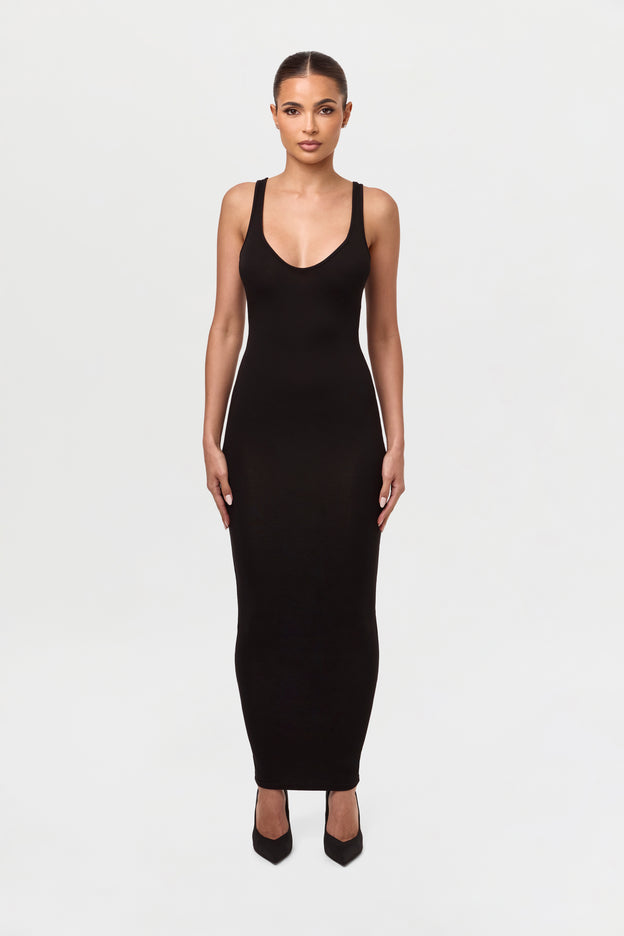 Smooth Sculpt Tank Midi Dress