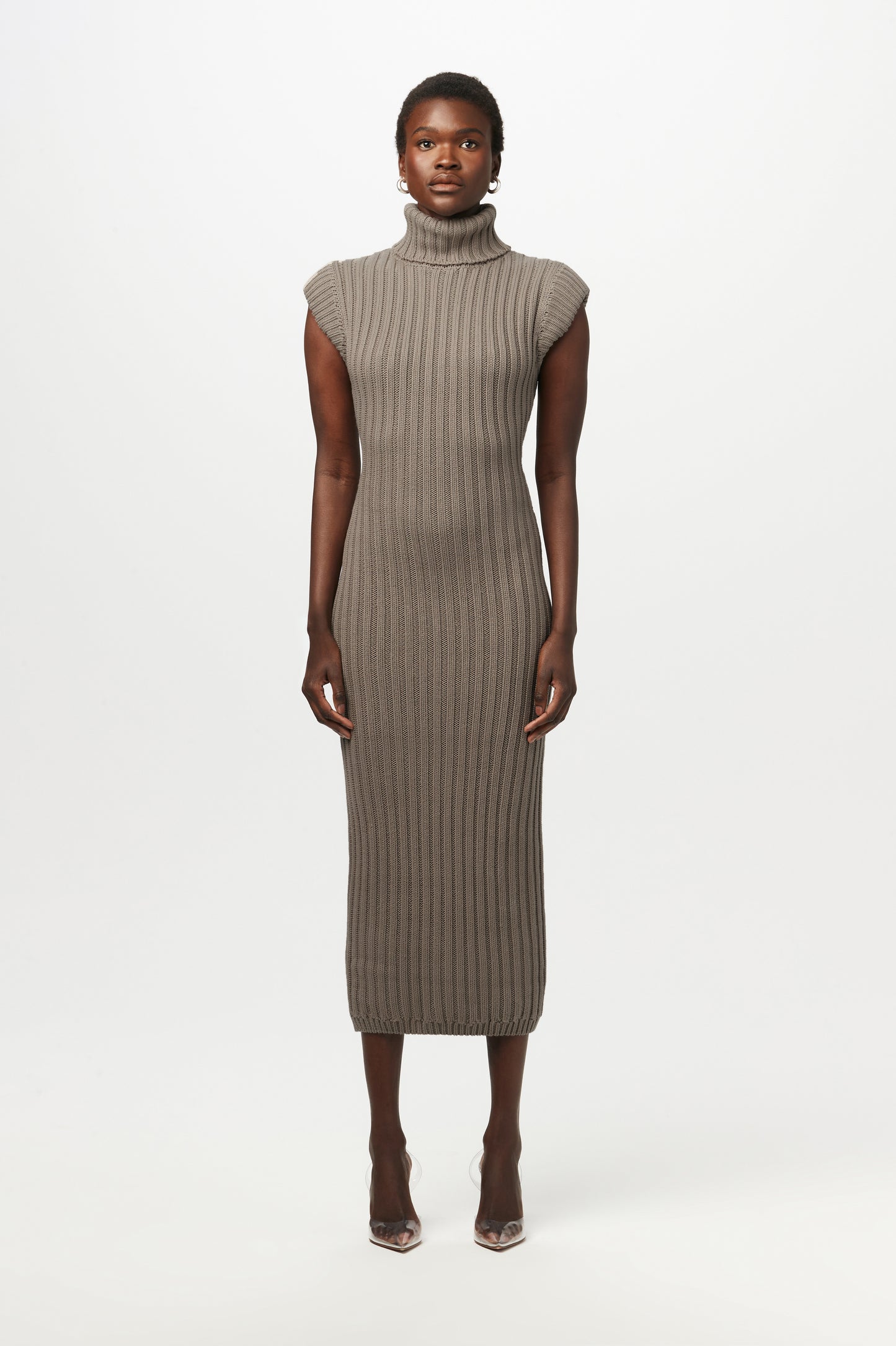 Knit Turtleneck Dress