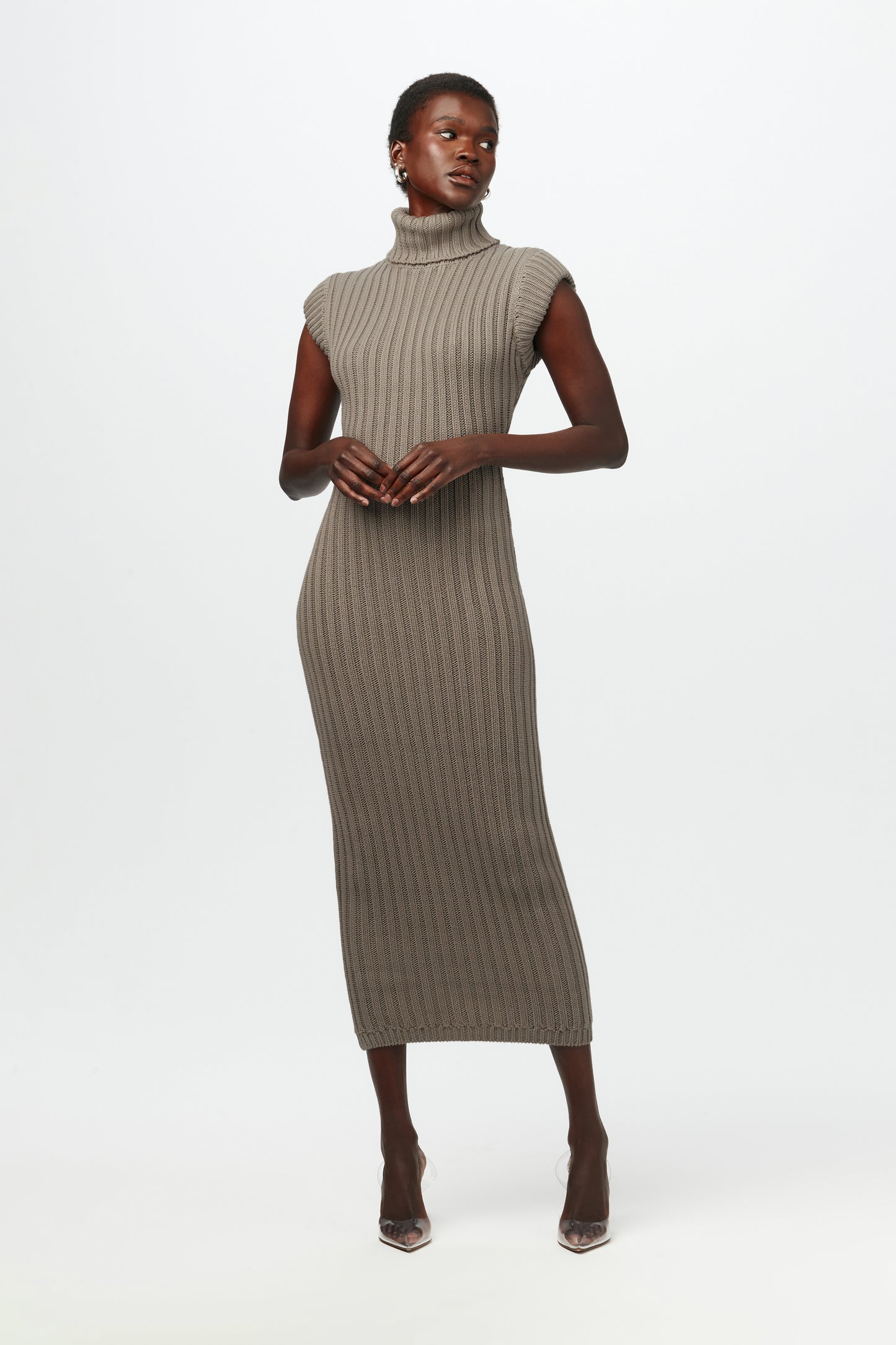 Knit Turtleneck Dress