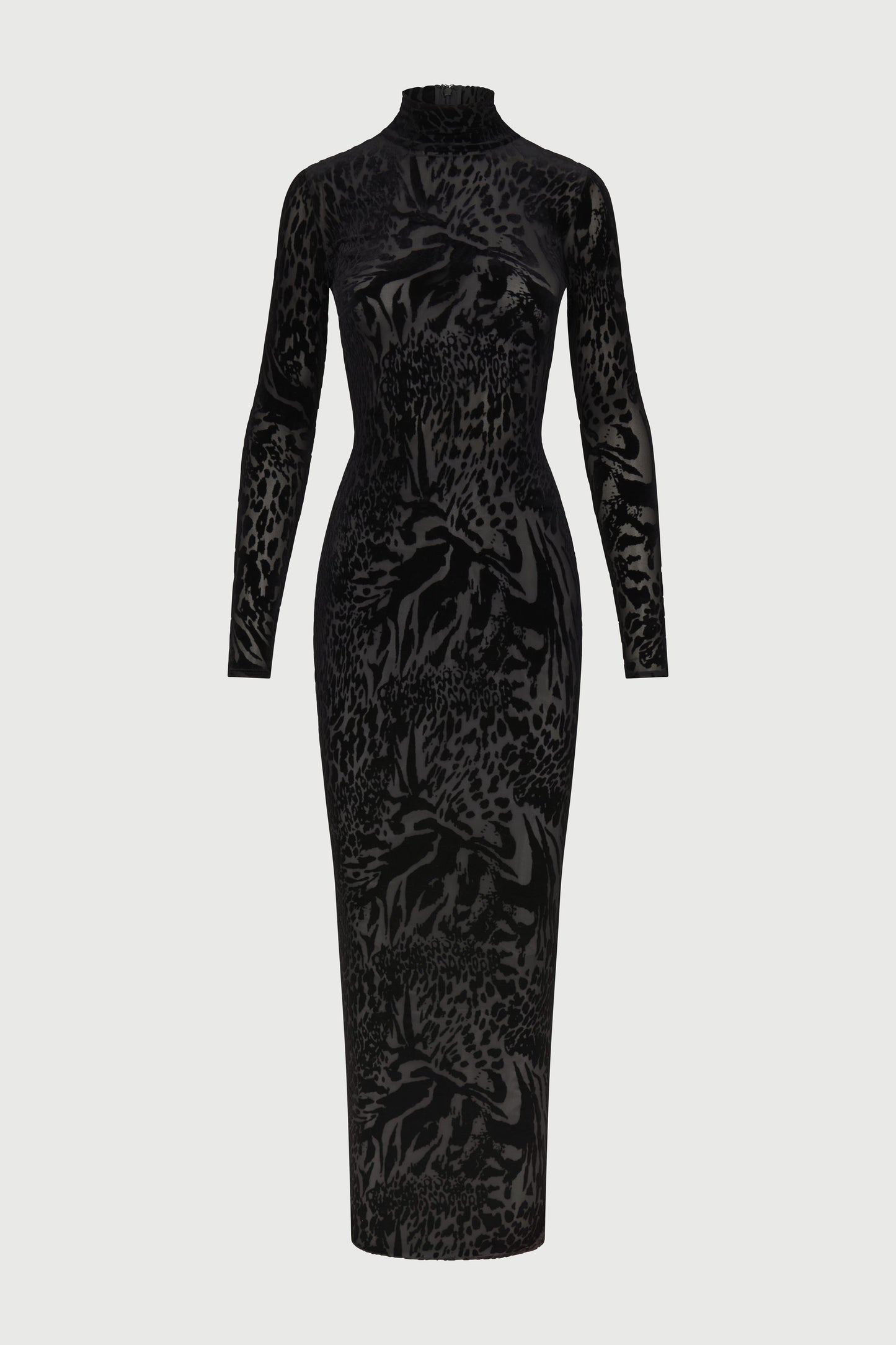 Burnout Longsleeve Maxi Dress