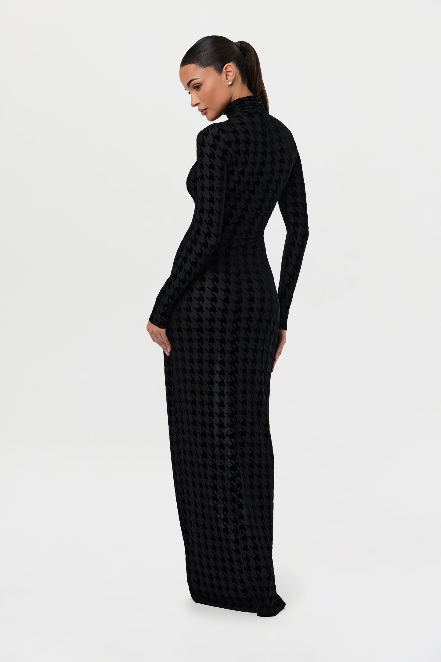 Burnout Longsleeve Maxi Dress