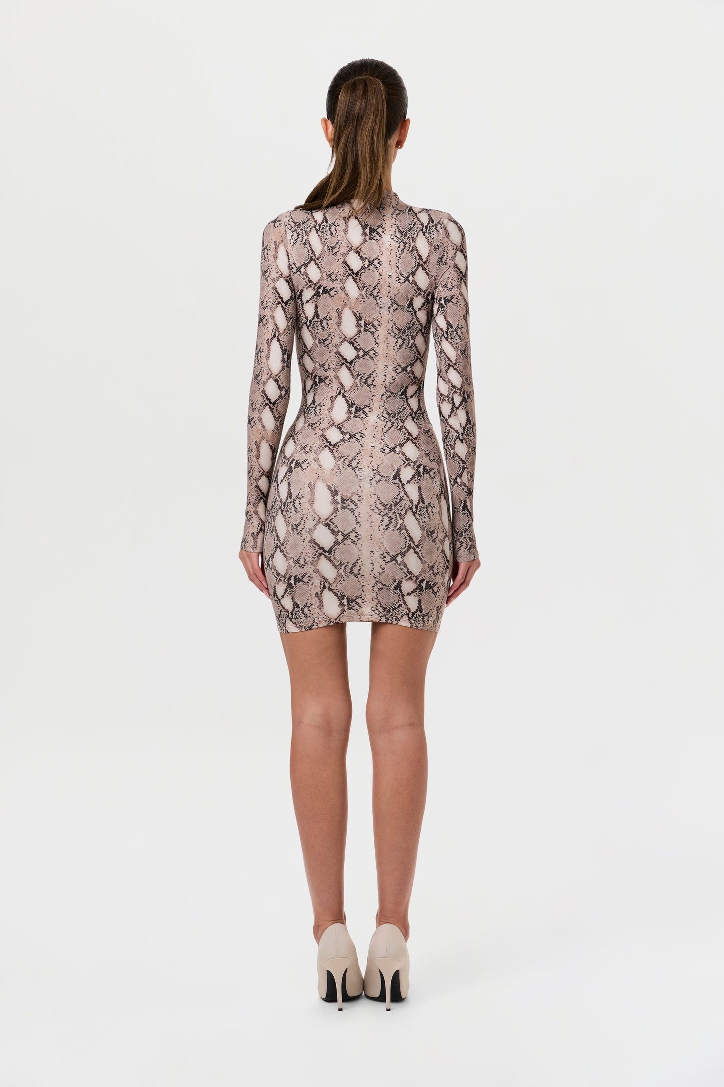 Naked Animal Print Mini Dress