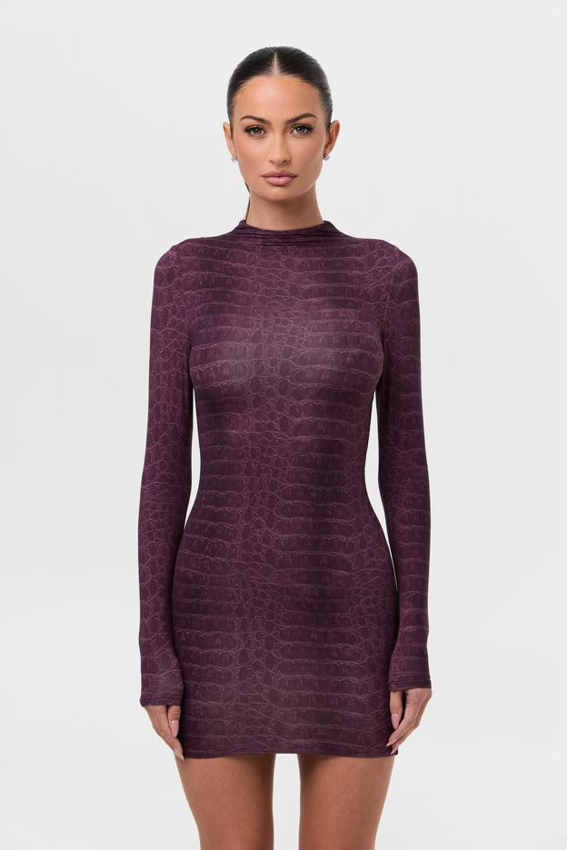 Naked Print Mini Dress