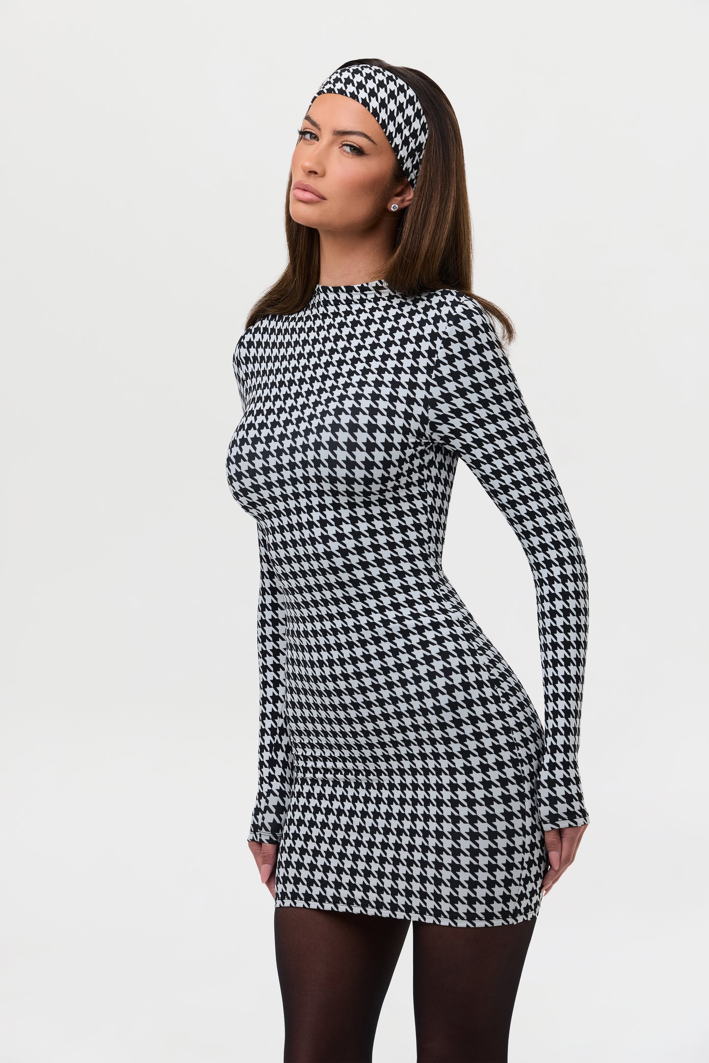 Naked Animal Print Mini Dress