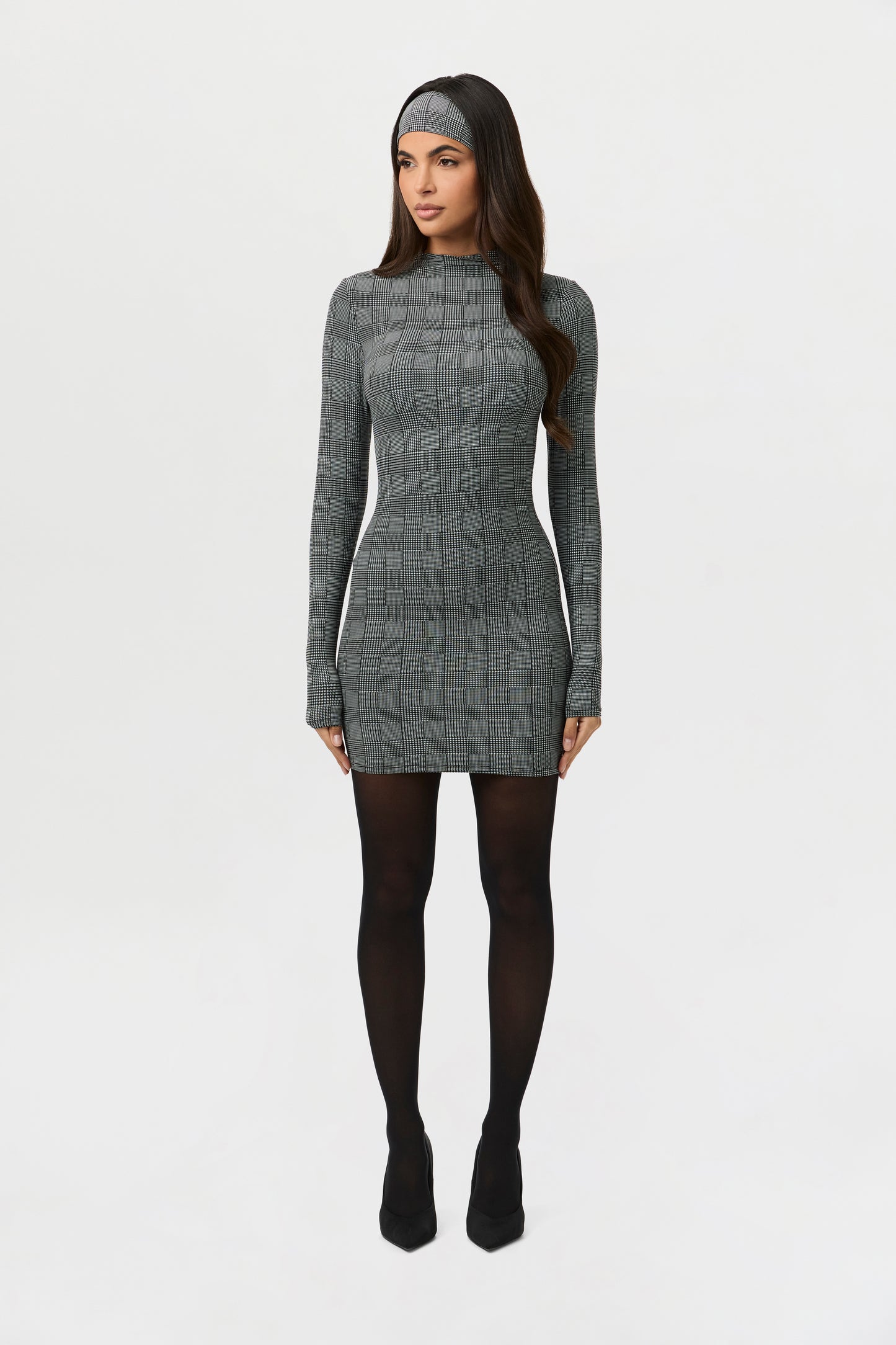 Naked Print Mini Dress