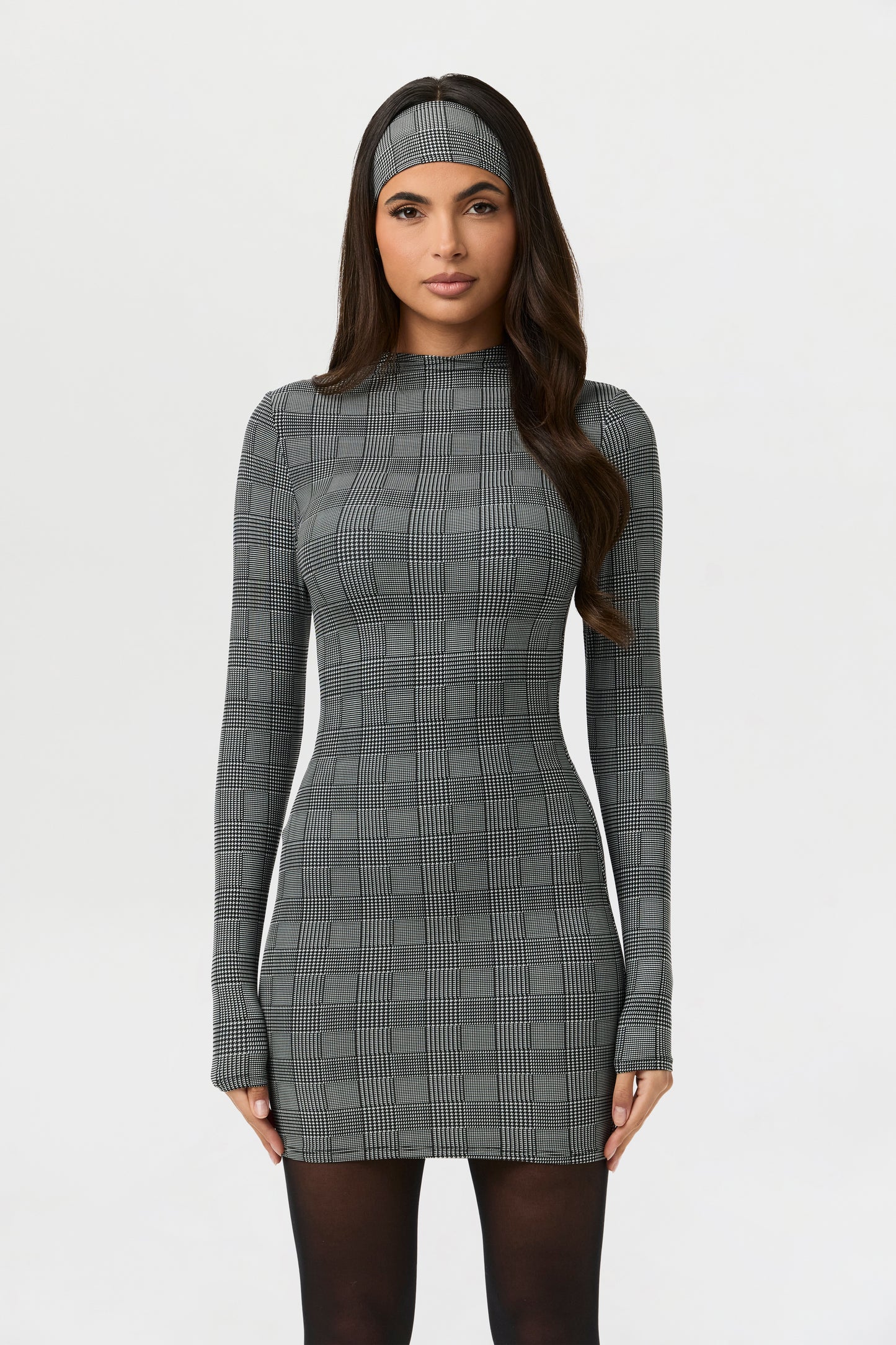 Naked Print Mini Dress