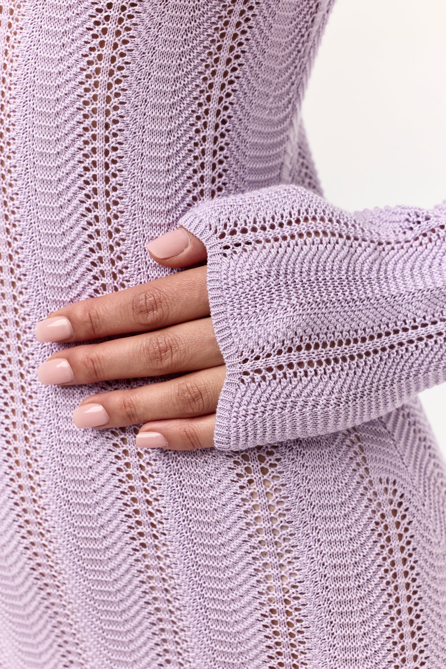Knit V-Neck Maxi Dress