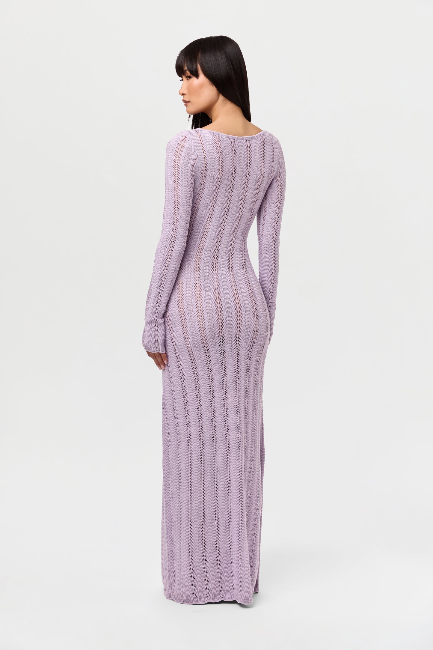 Knit V-Neck Maxi Dress