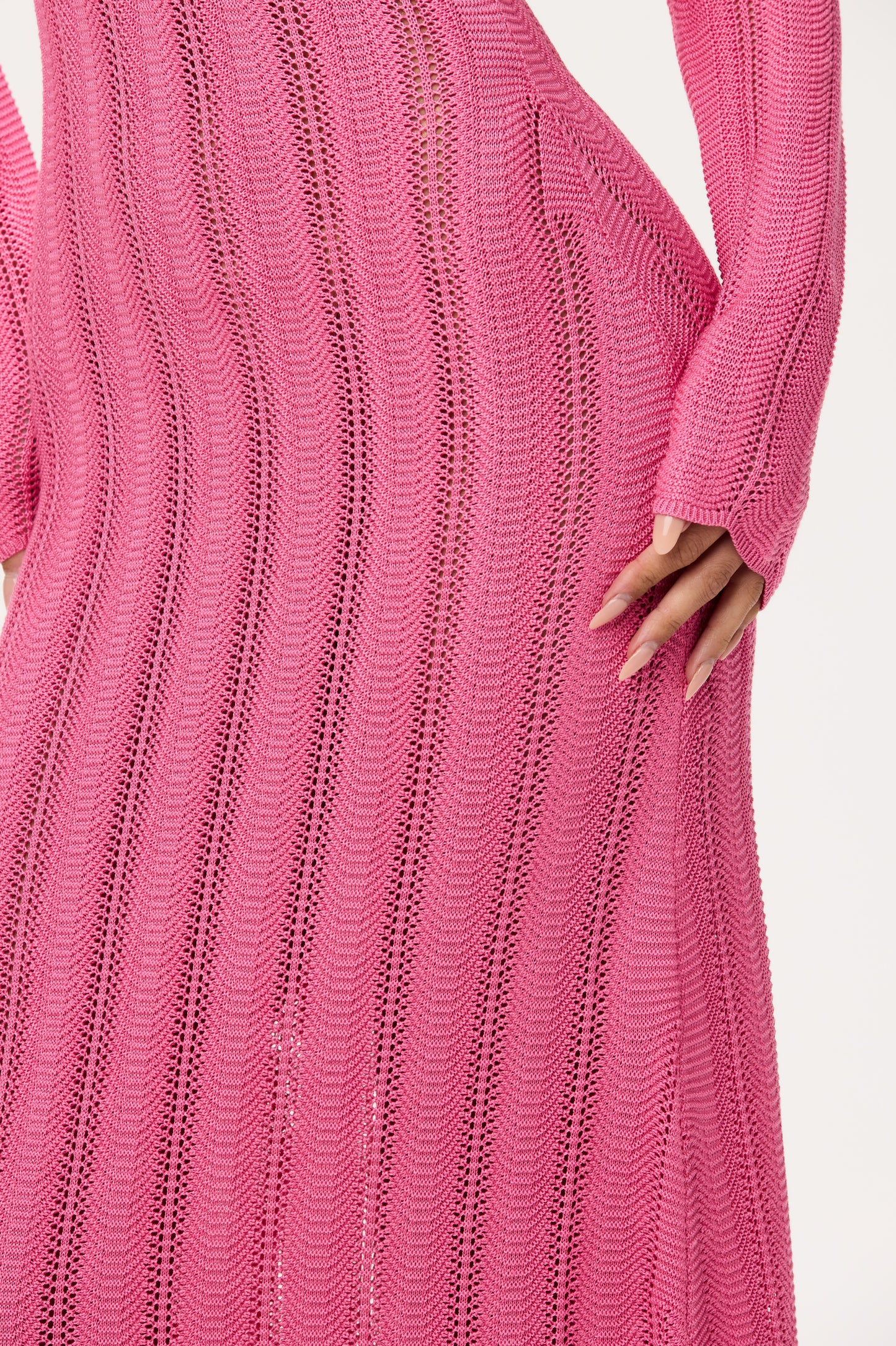 Knit V-Neck Maxi Dress